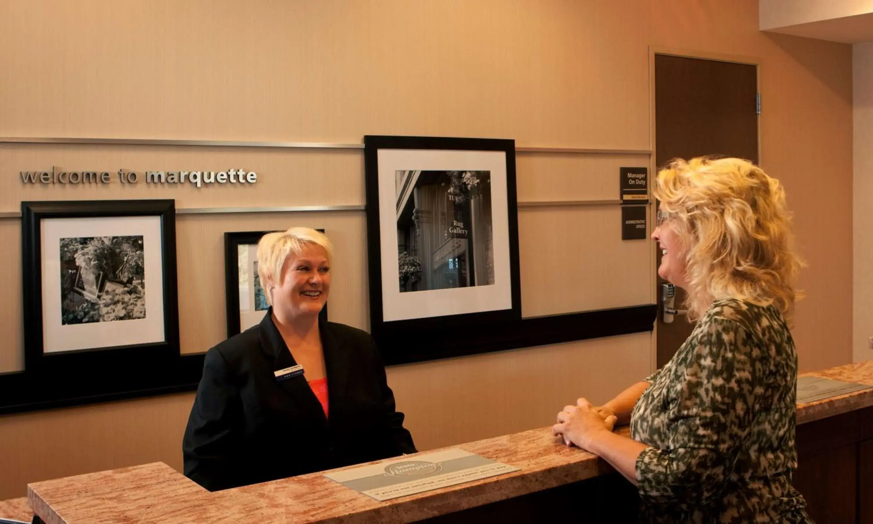 Lobby or reception in Hampton Inn Marquette-Waterfront Lobby or reception in Hampton Inn Marquette-Waterfront