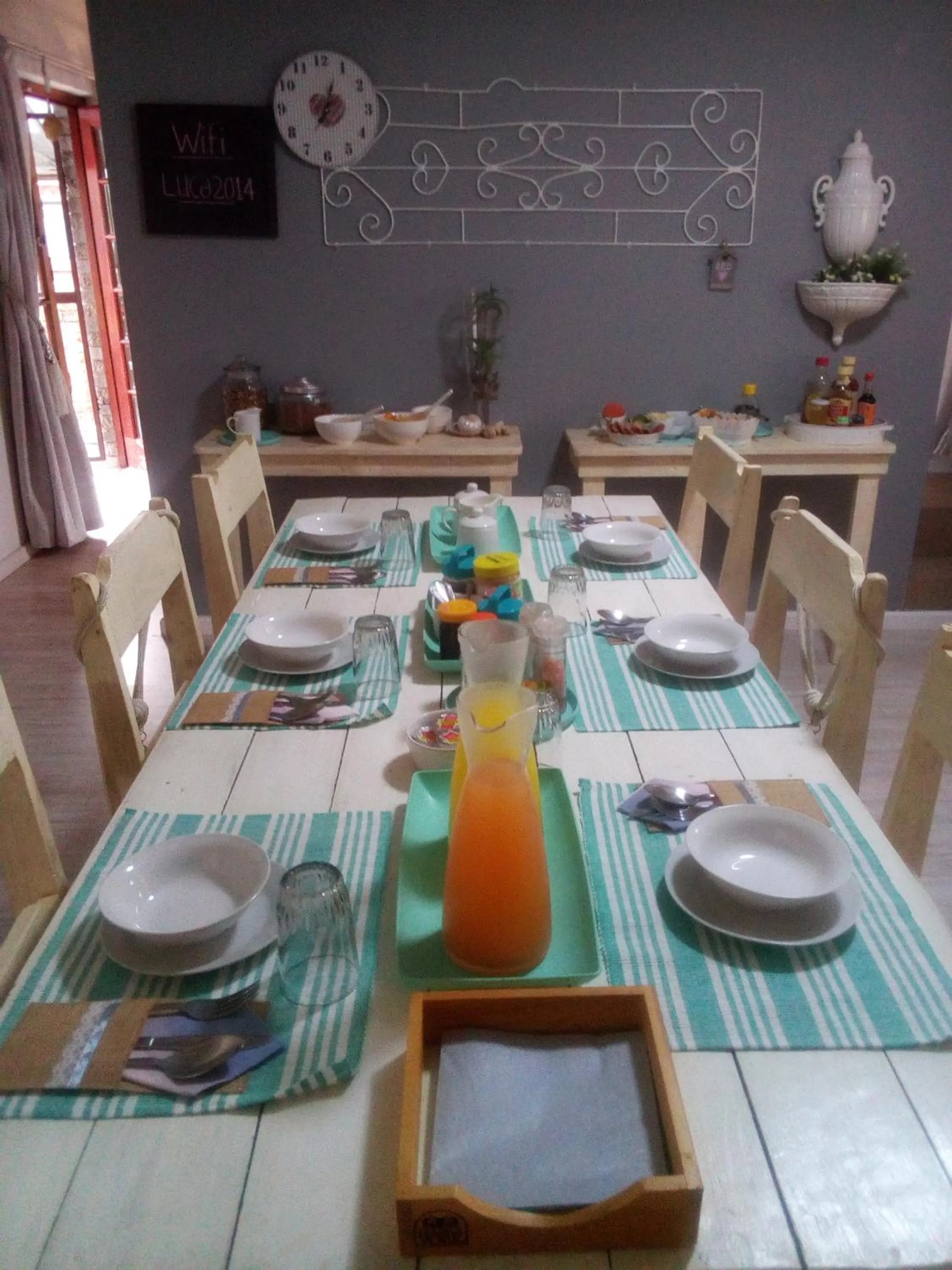 Dining area in 57 On Wellington Accommodation