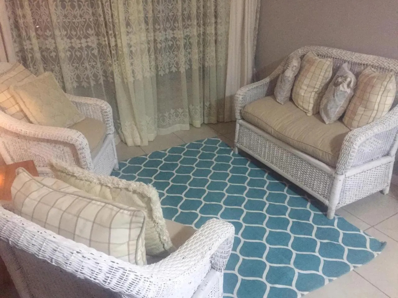 Seating area in 57 On Wellington Accommodation