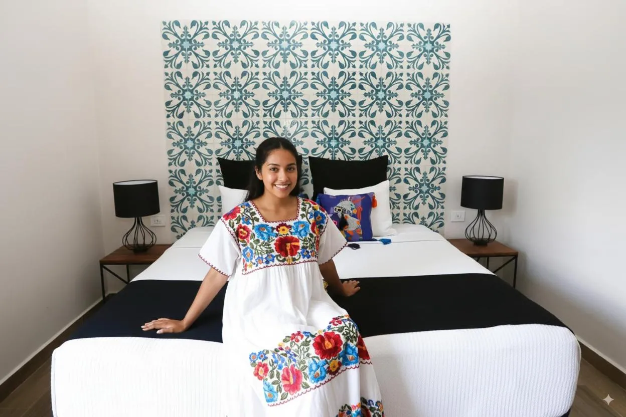 Bed in Casa Chukum - Hotel Boutique