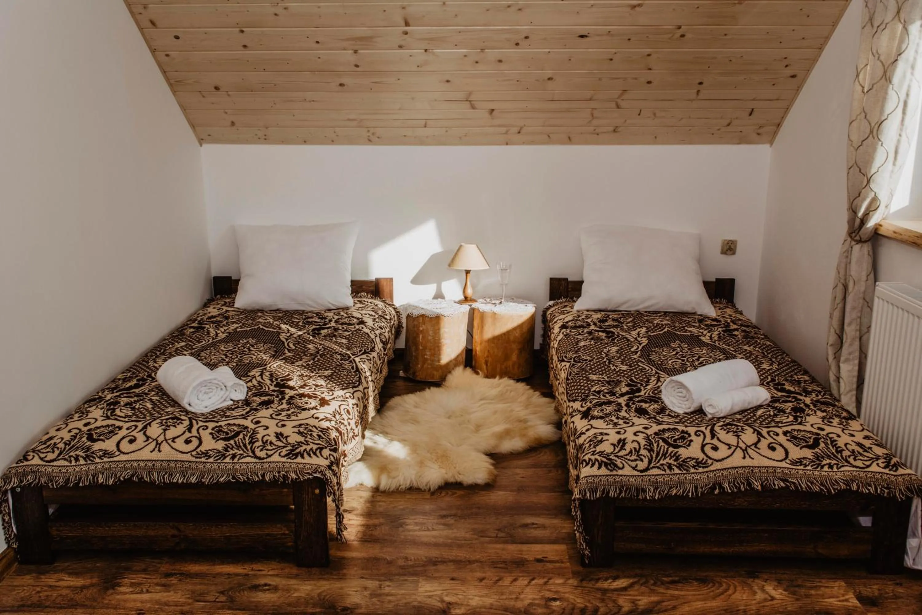 Bed in Domki Pod Wulkanem