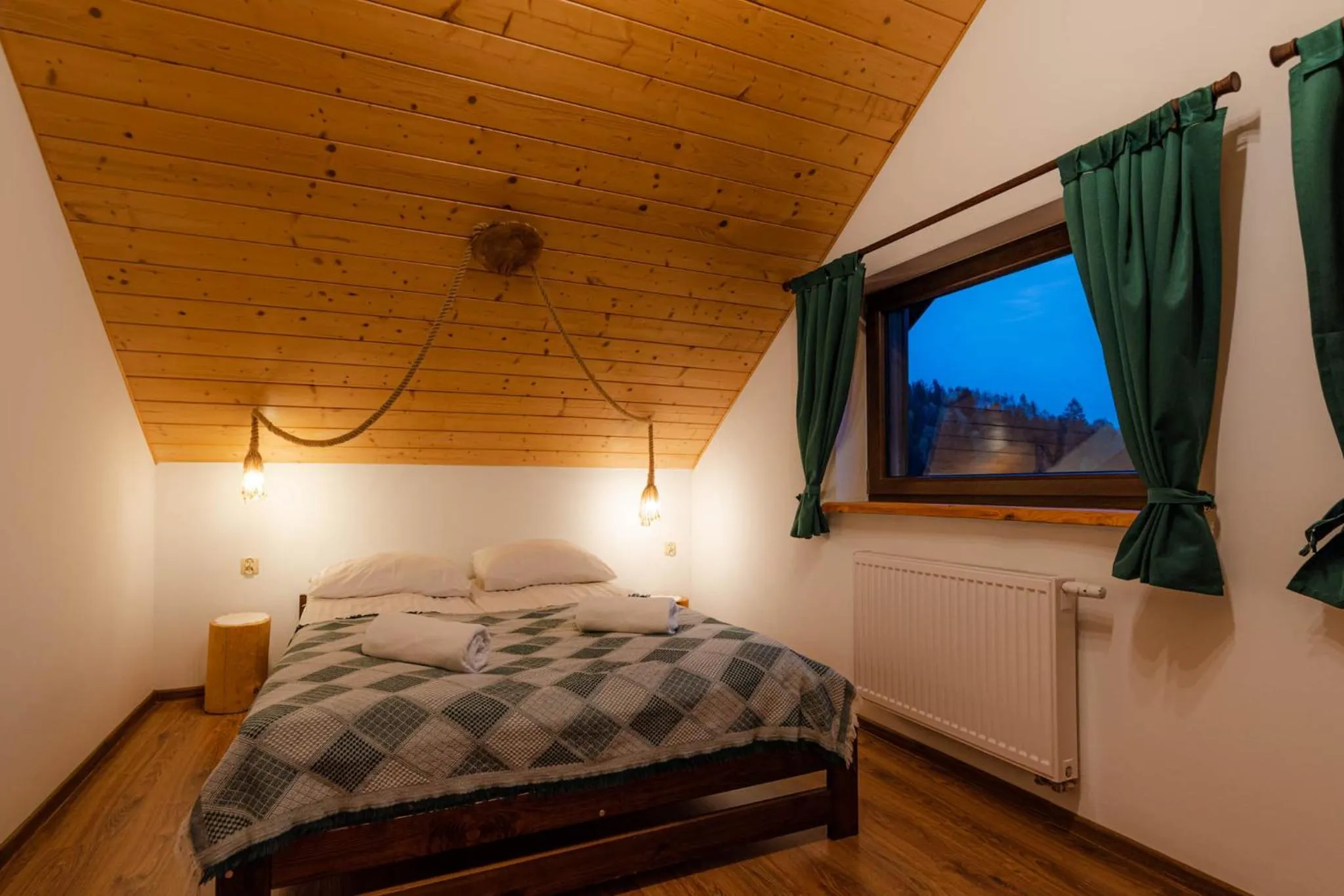 Bed in Domki Pod Wulkanem