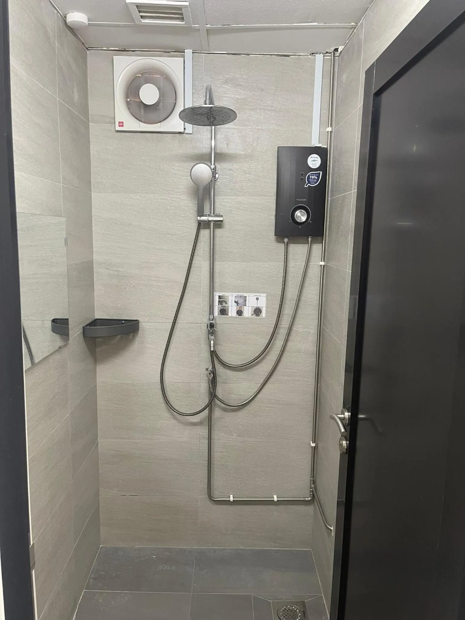 Shower in Meadows Hostel