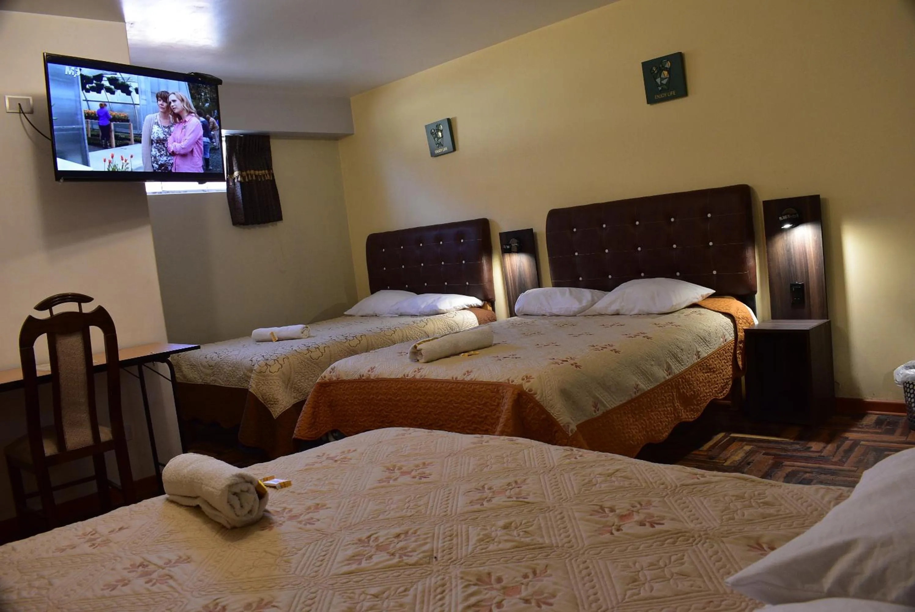 Bed in Hotel Sueños Dorados