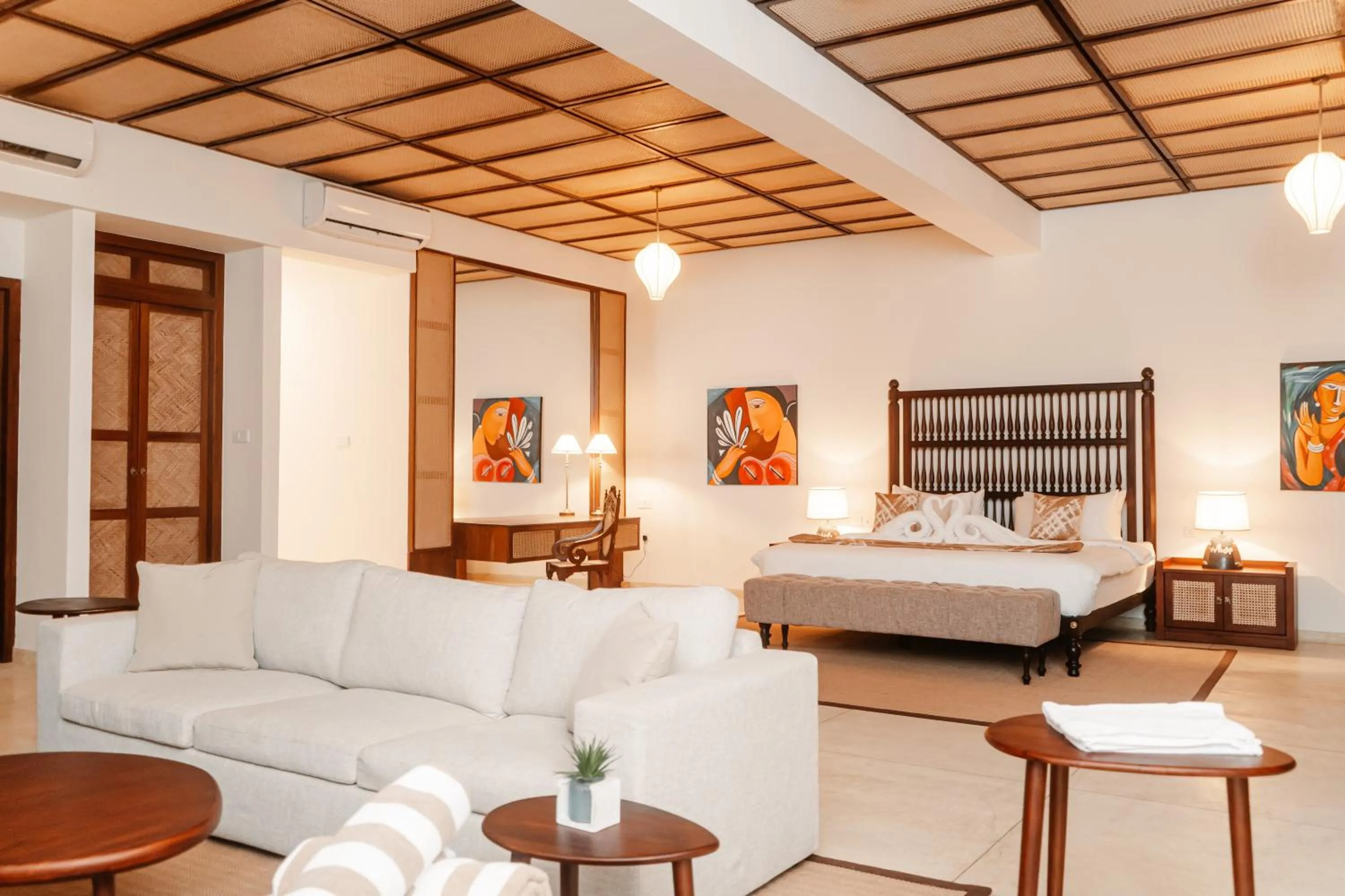 Bed in Mosvold Villa