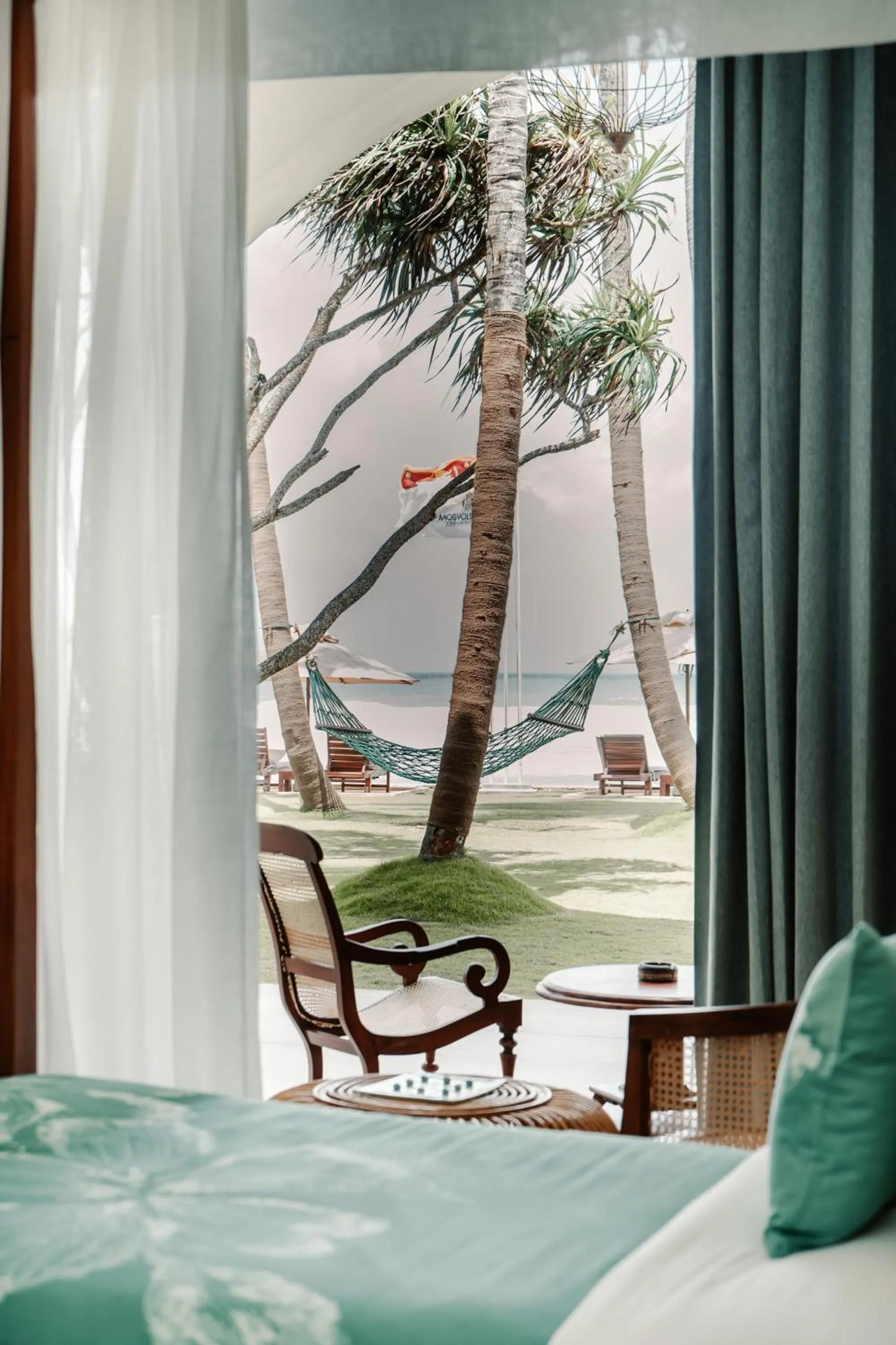 Sea view, Bed in Mosvold Villa