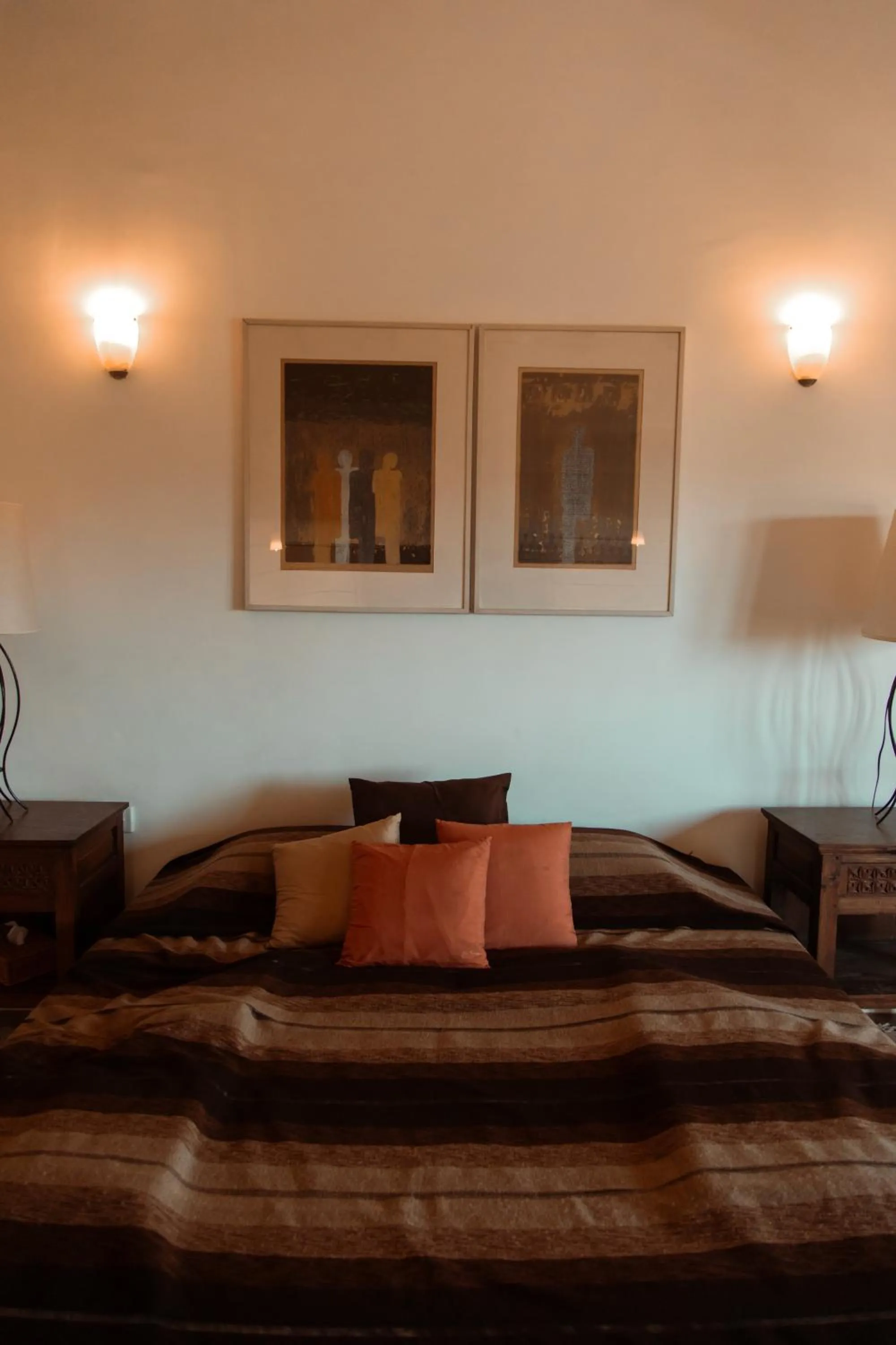Bedroom in Saffron & Blue
