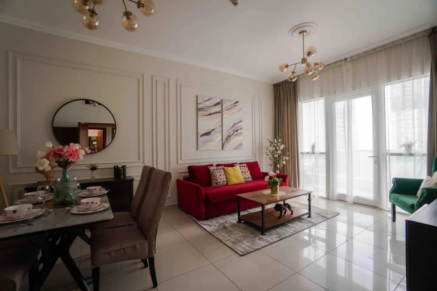 Living room in Feel Like Home Away From Home On 34th Floor