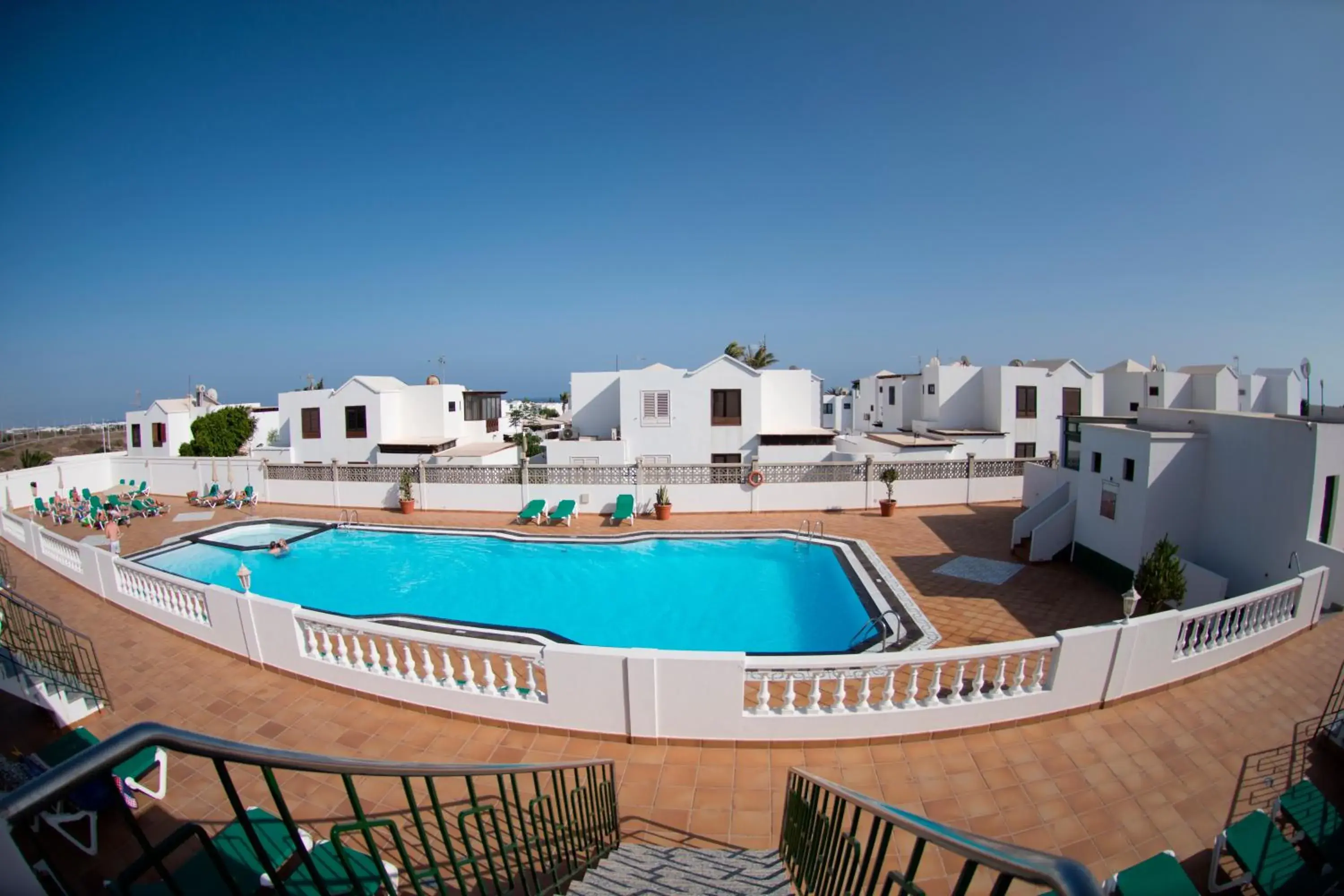 Pool view in Apartamentos Tisalaya Pool view in Apartamentos Tisalaya