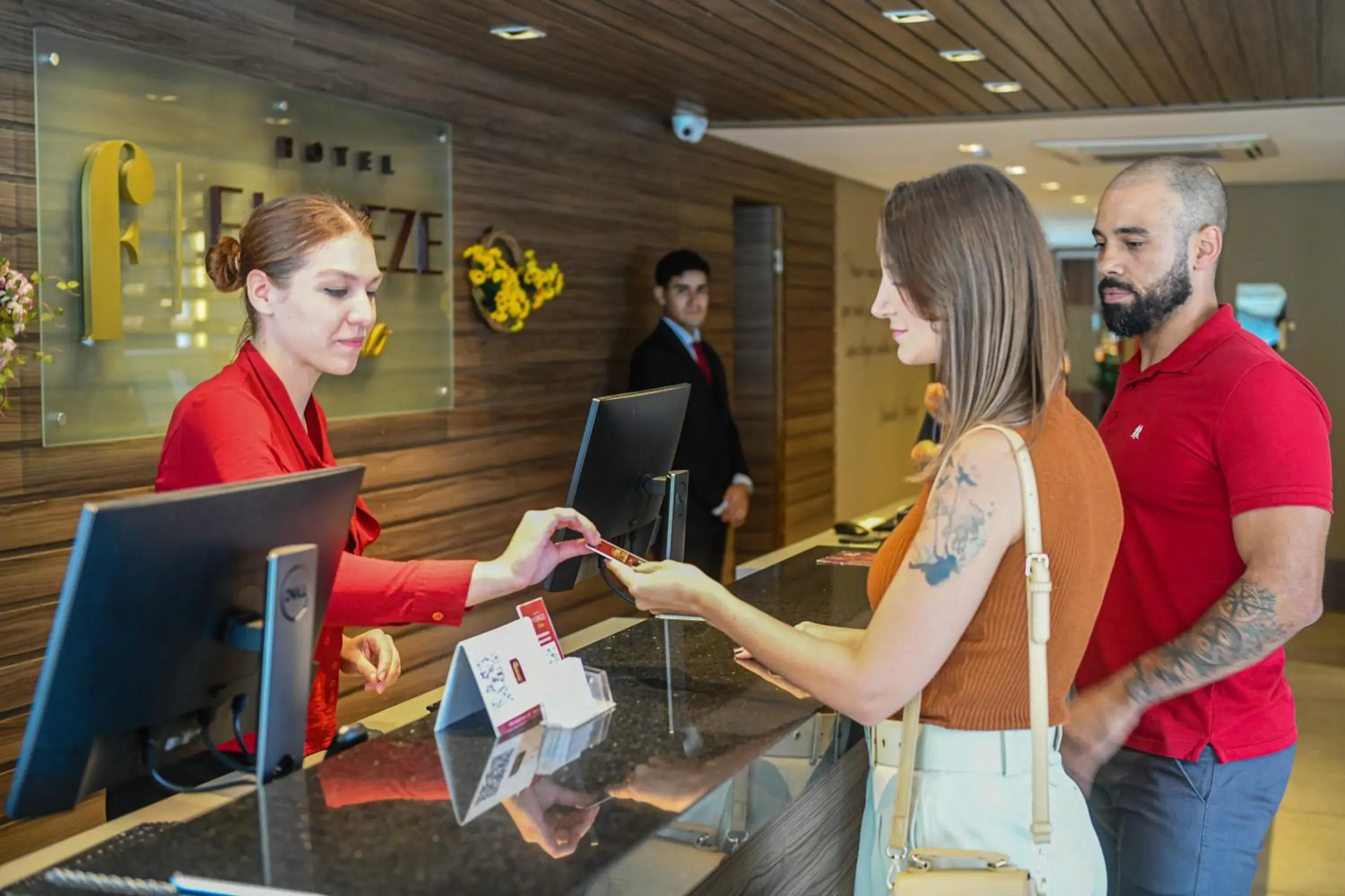 Lobby or reception in Hotel Fioreze Primo - 800m da Rua Coberta Lobby or reception in Hotel Fioreze Primo - 800m da Rua Coberta