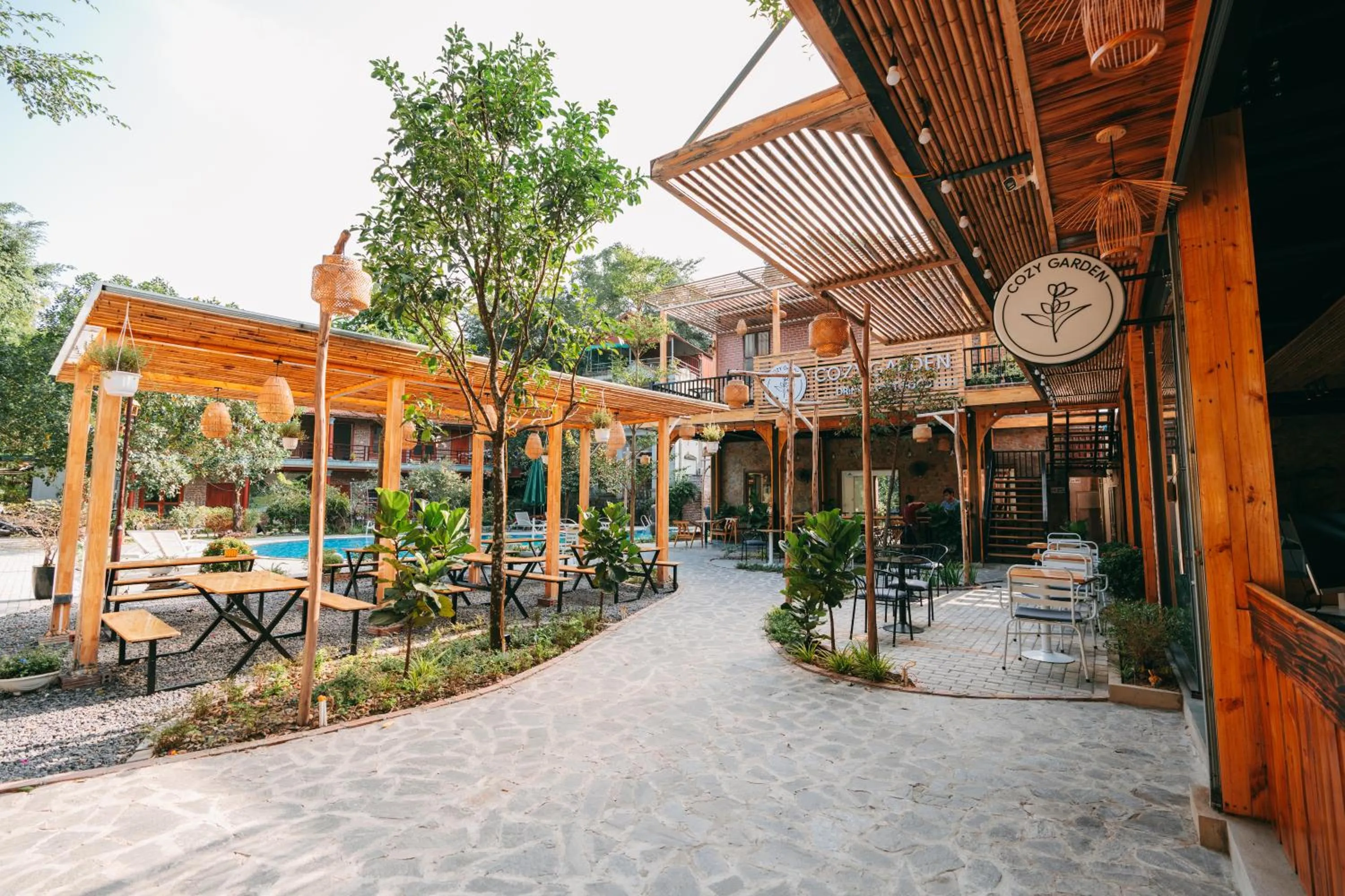 Garden in Tam Coc Lavender Homestay -Authentic Ninh Binh Experiences