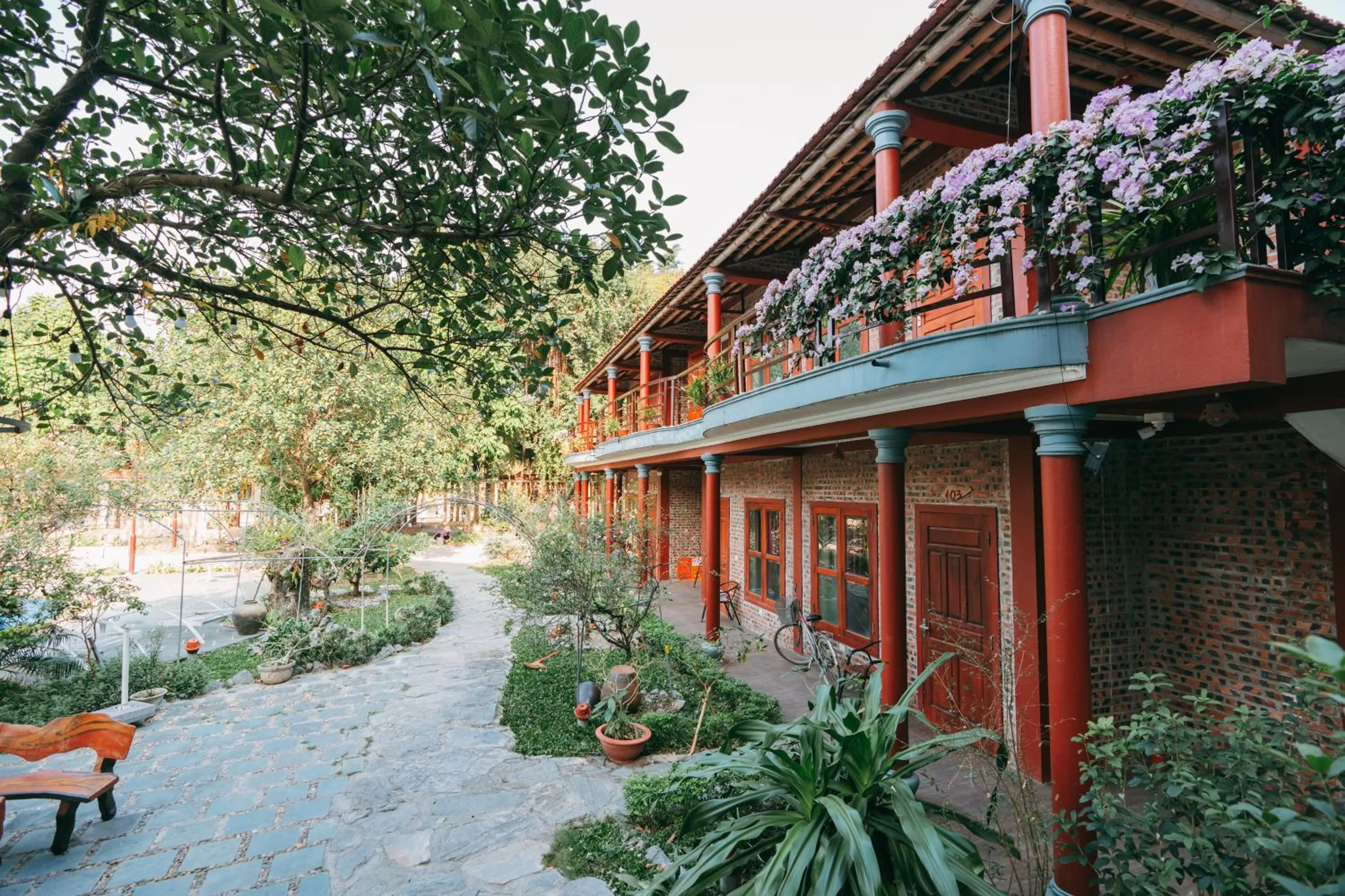 Property building in Tam Coc Lavender Homestay -Authentic Ninh Binh Experiences