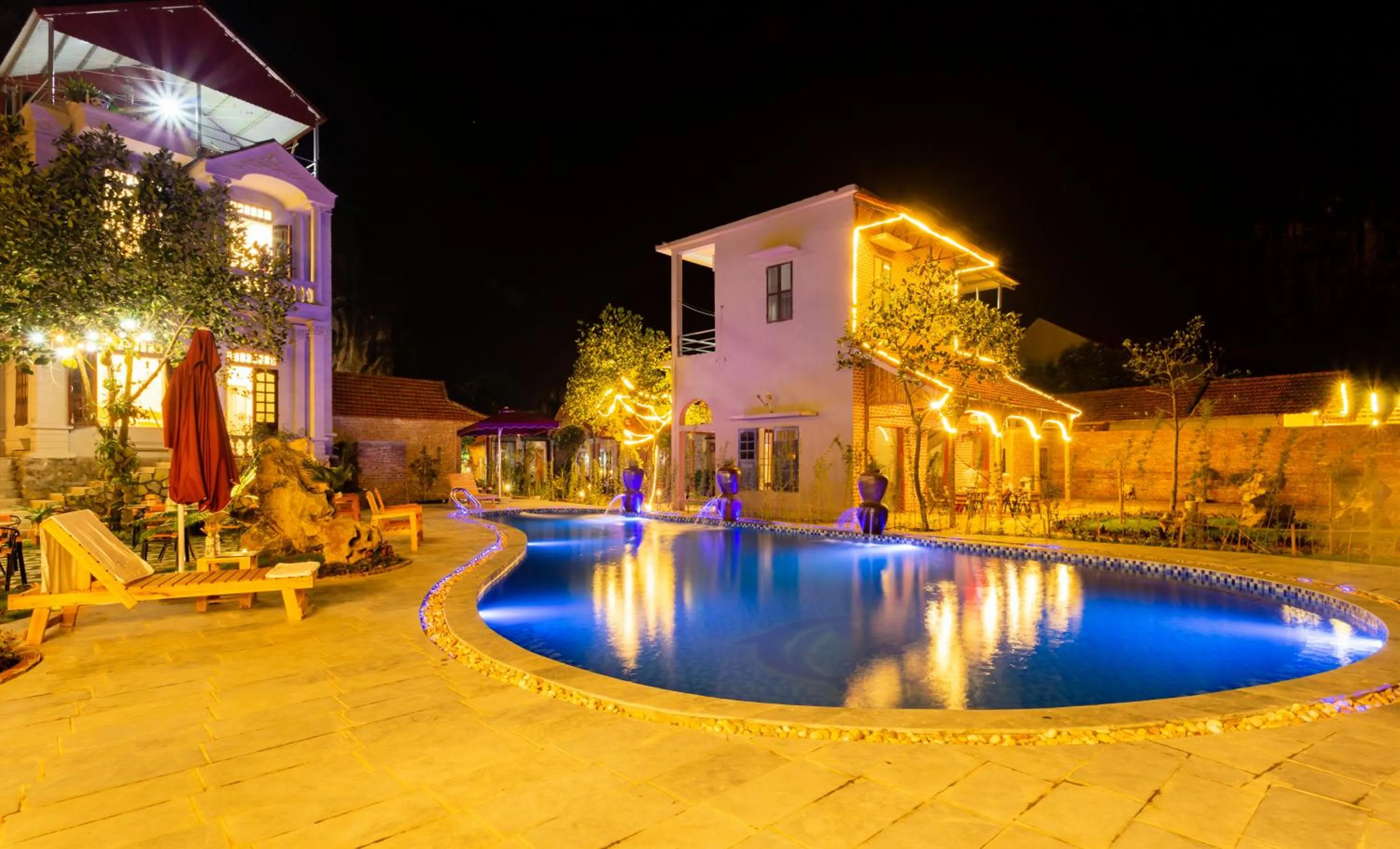 Patio in Tam Coc Lavender Homestay -Authentic Ninh Binh Experiences