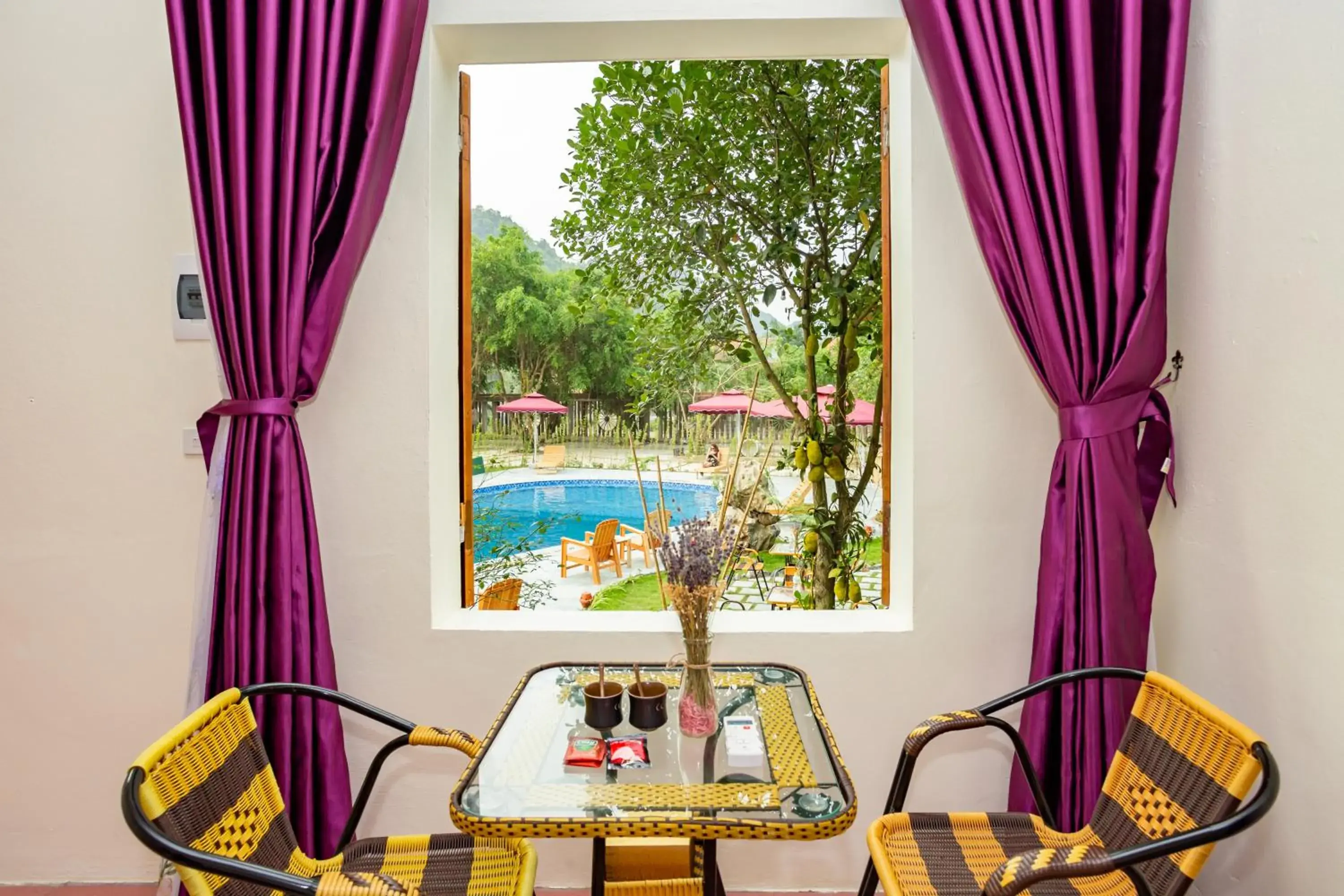 King Room with Mountain View - single occupancy in Tam Coc Lavender Homestay -Authentic Ninh Binh Experiences King Room with Mountain View - single occupancy in Tam Coc Lavender Homestay -Authentic Ninh Binh Experiences