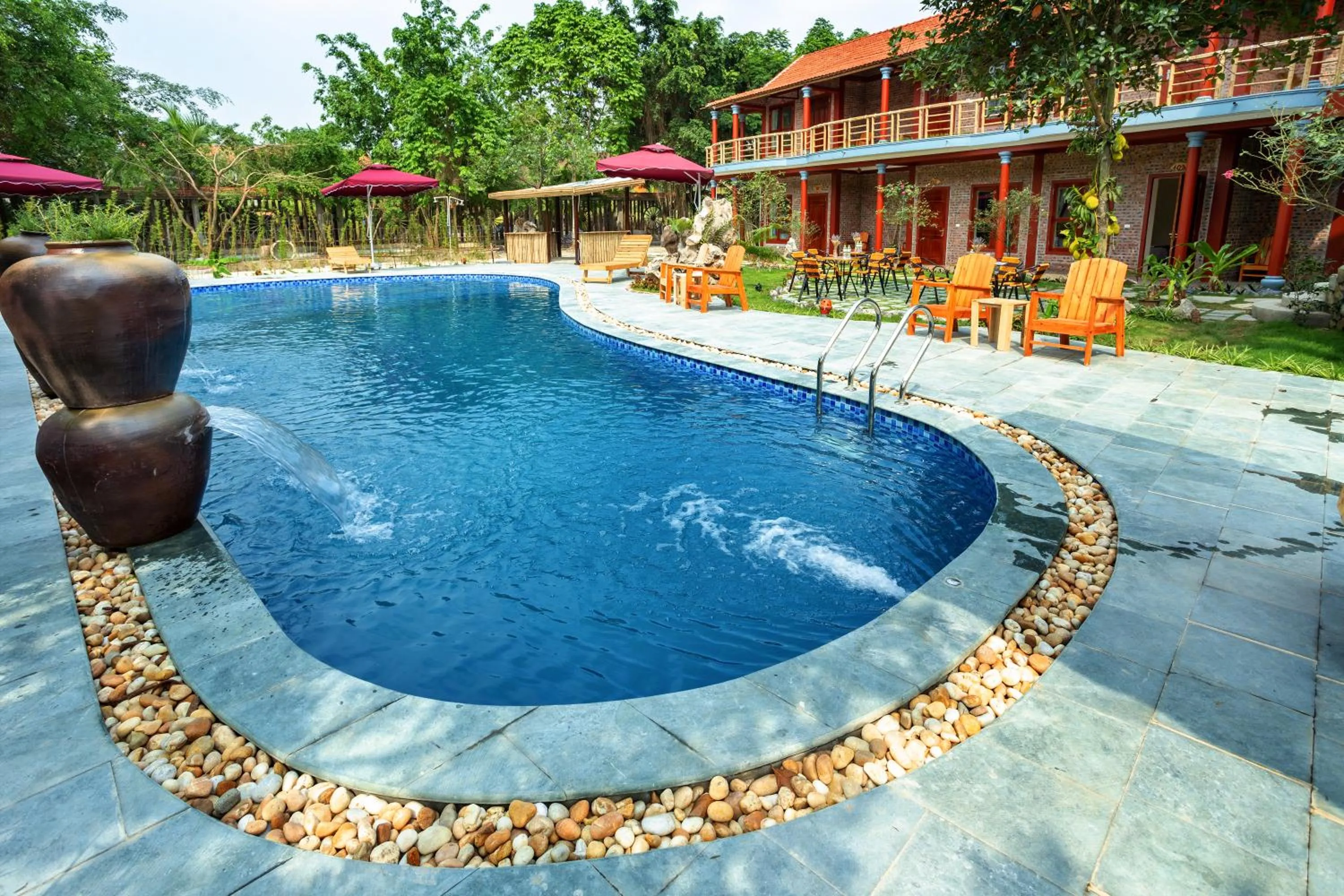 Swimming pool in Tam Coc Lavender Homestay -Authentic Ninh Binh Experiences