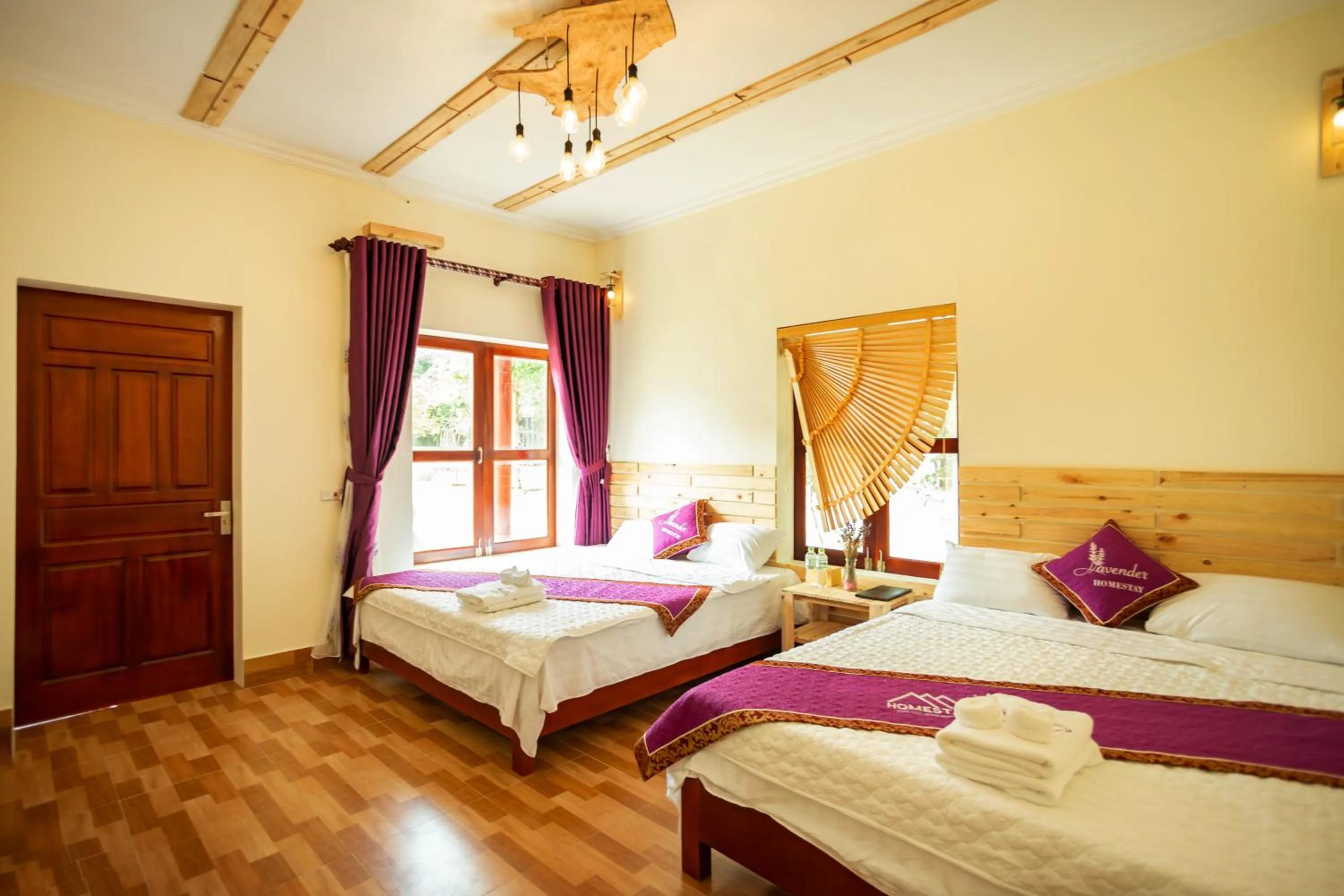 Bed in Tam Coc Lavender Homestay -Authentic Ninh Binh Experiences
