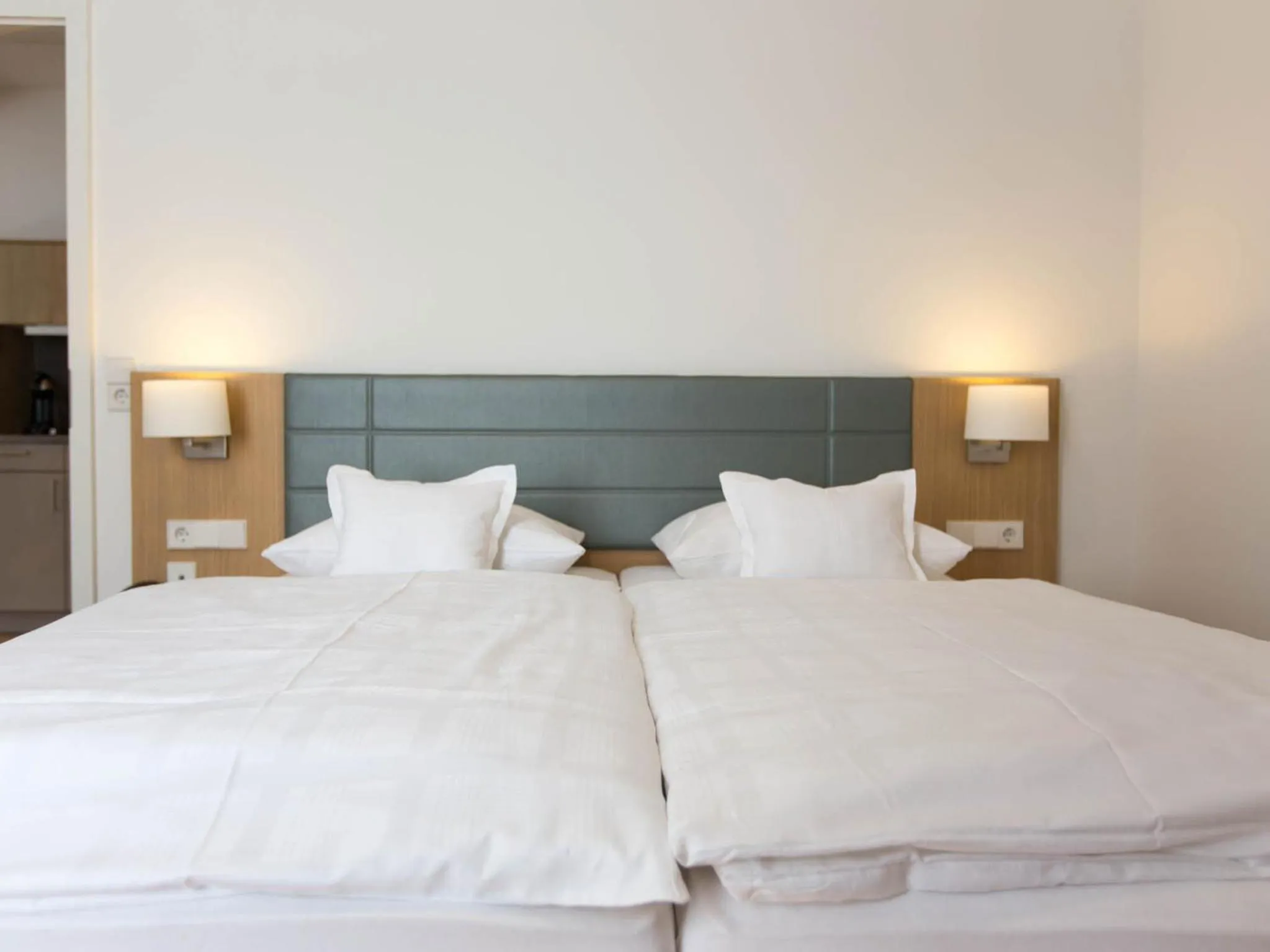 Bed in Hotel Seepark Garni