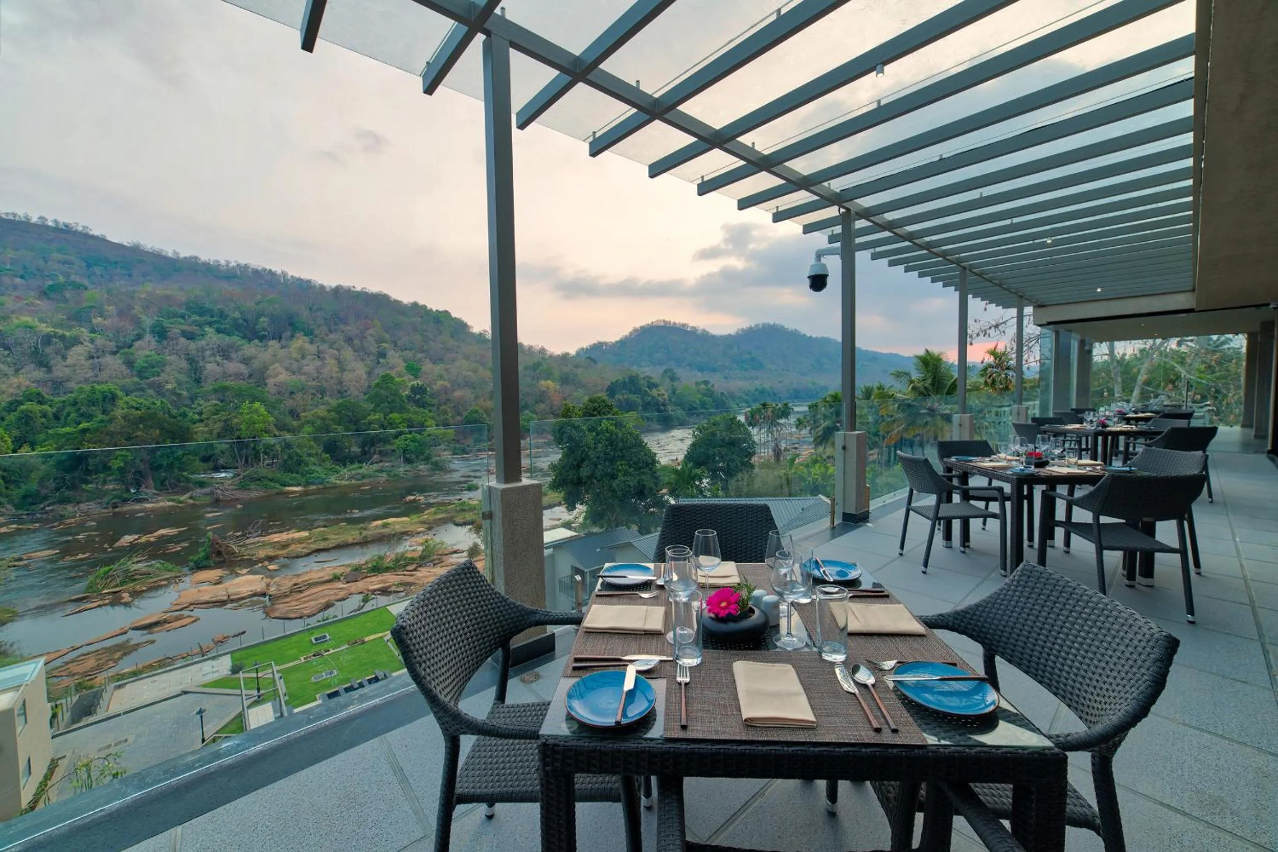 Patio in Niraamaya Retreats Samroha Athirappilly