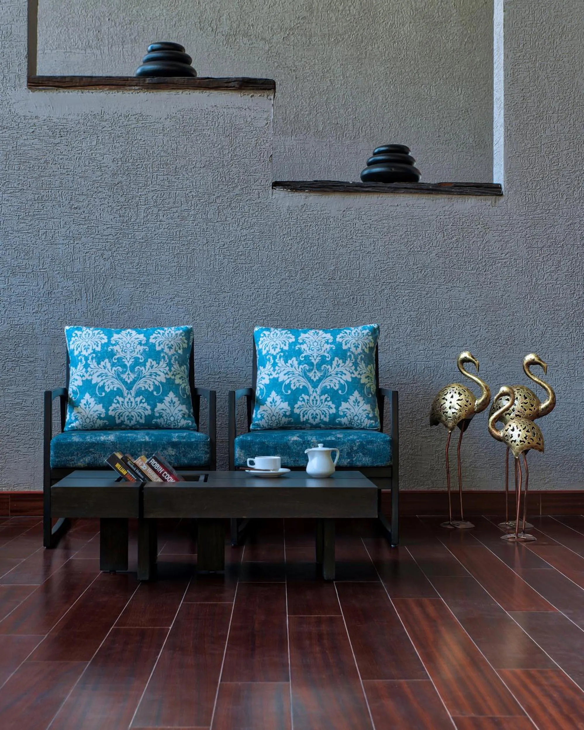 Seating area in Niraamaya Retreats Samroha Athirappilly