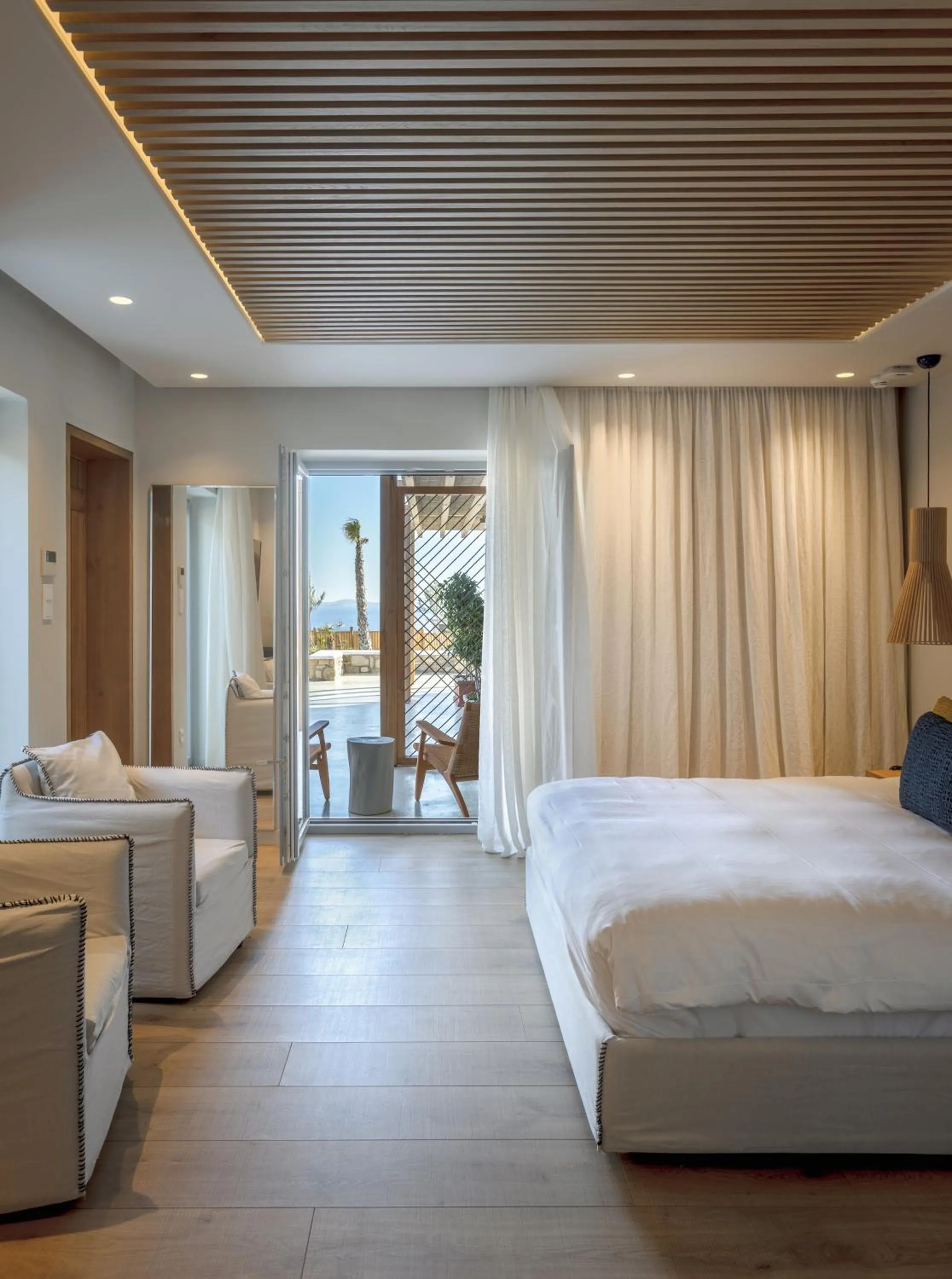 Bed in Anamar Destino Mykonos