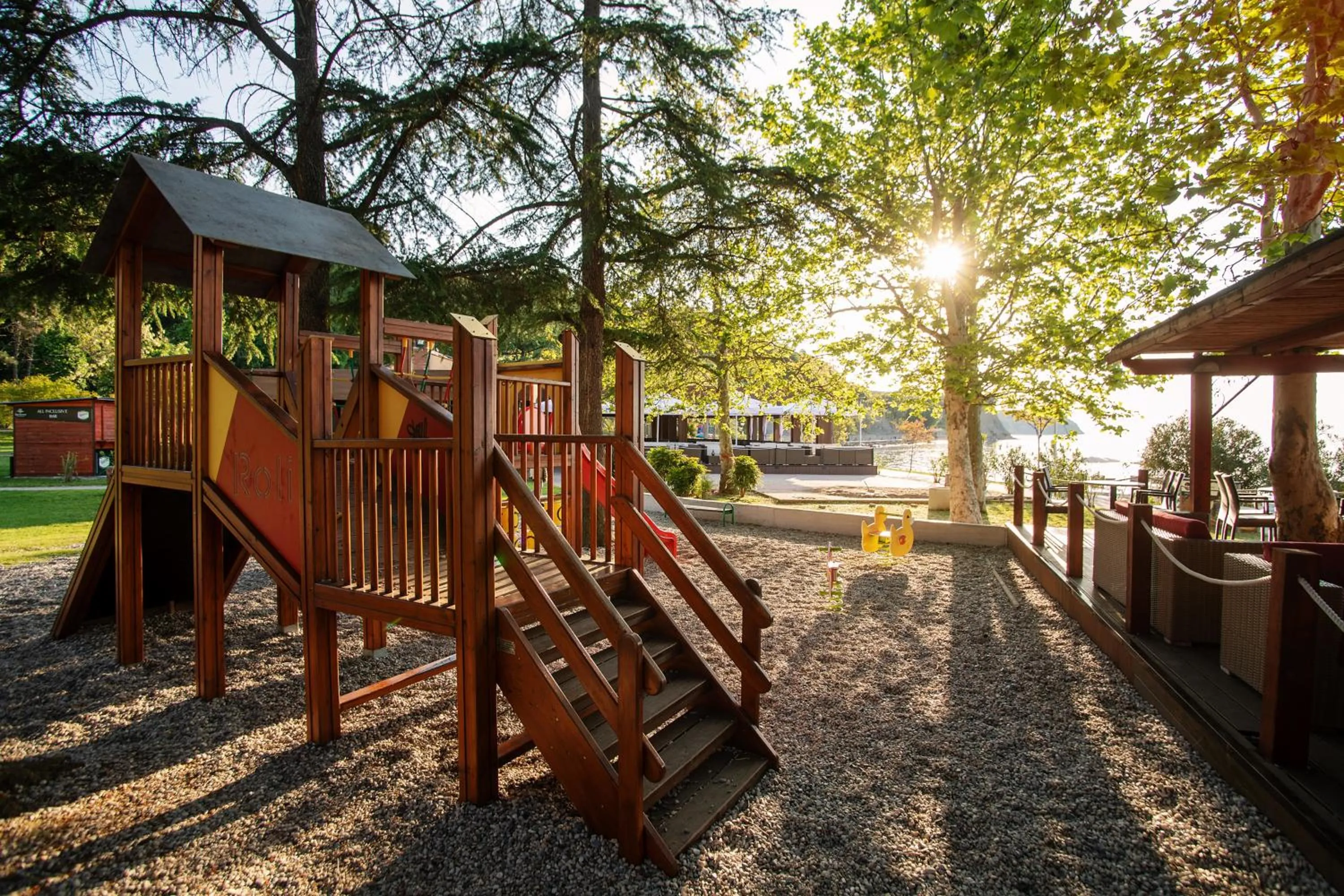 Children play ground in Hotel Haliaetum - San Simon Resort