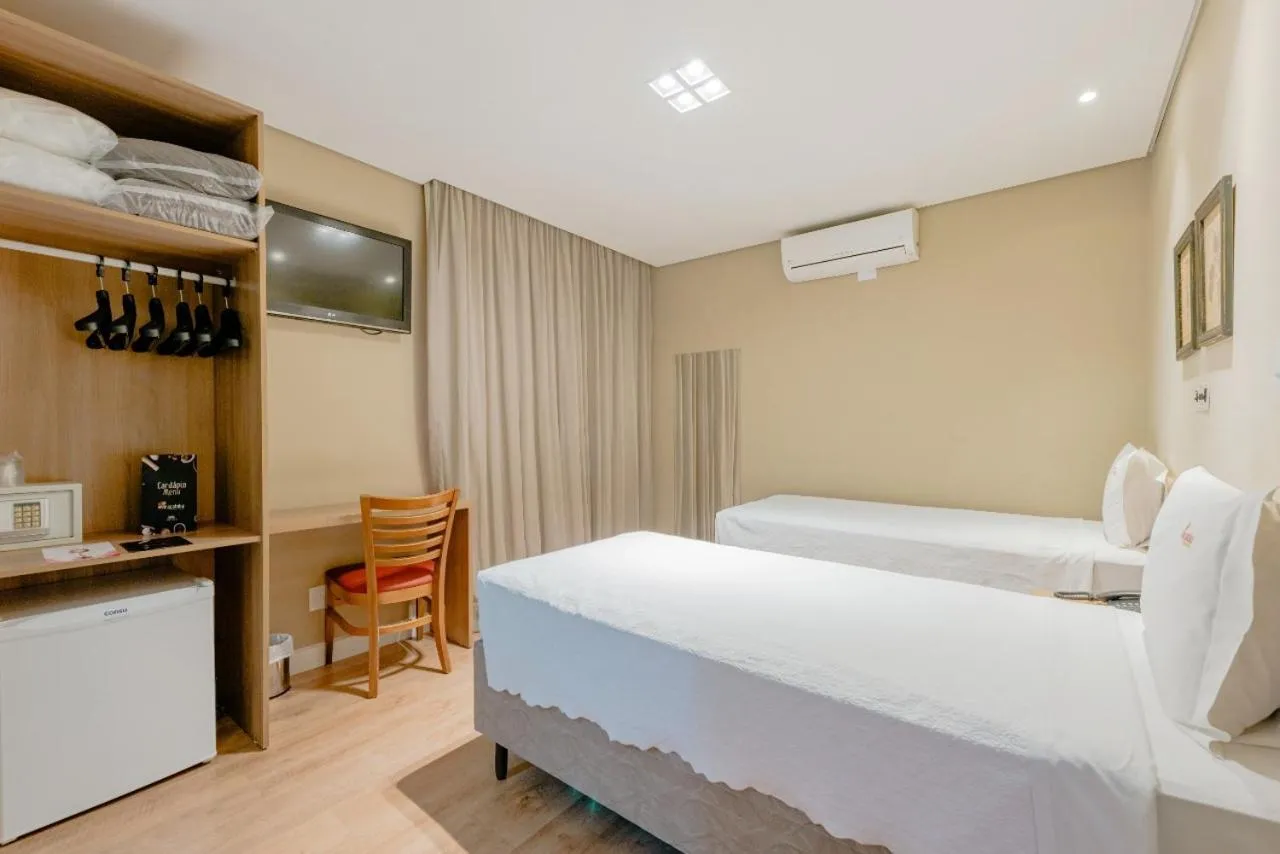 Bedroom, Bed in Araçatuba Plaza Hotel