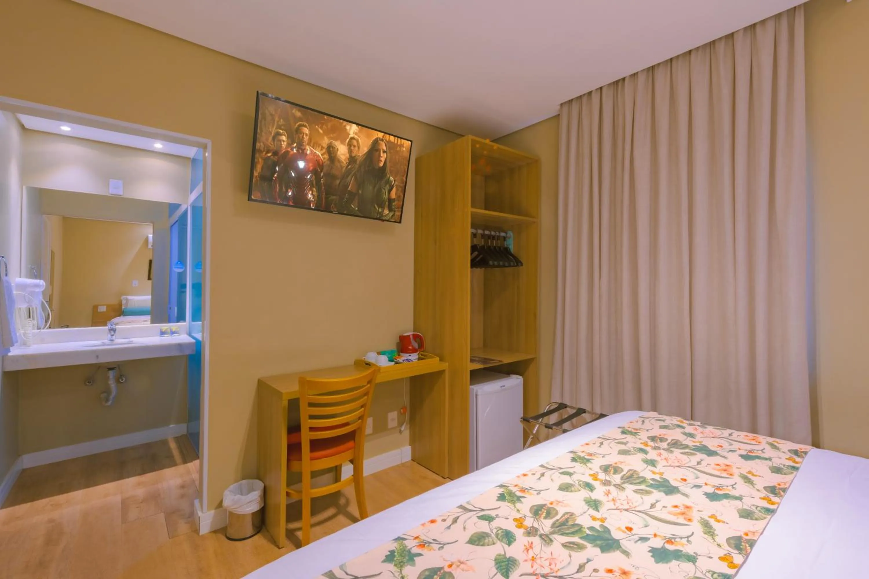 Bed in Araçatuba Plaza Hotel