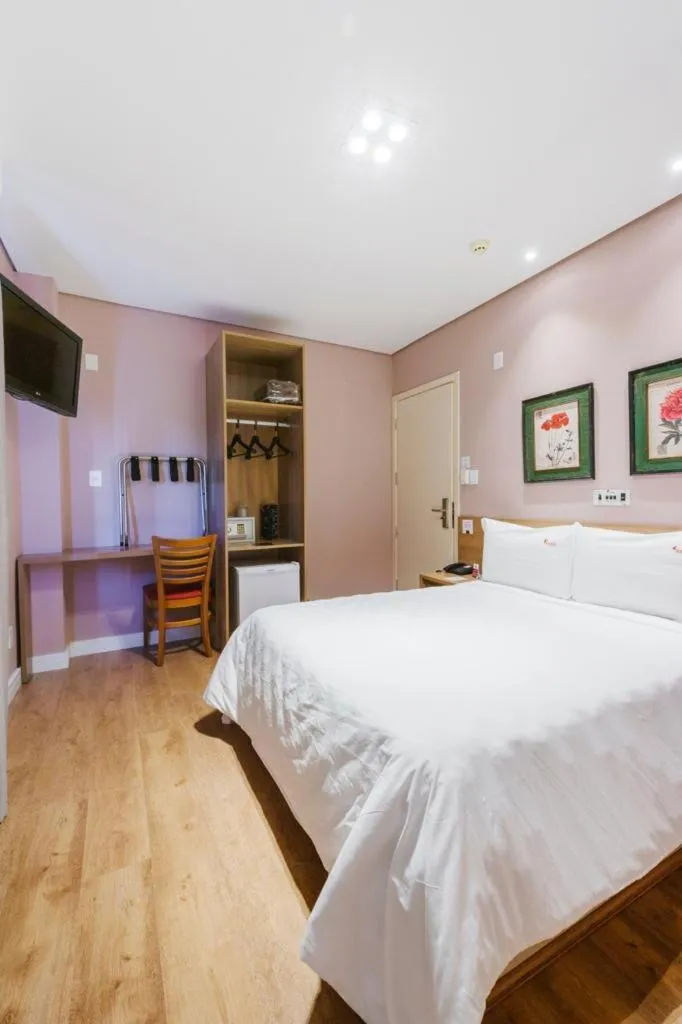 Bed in Araçatuba Plaza Hotel