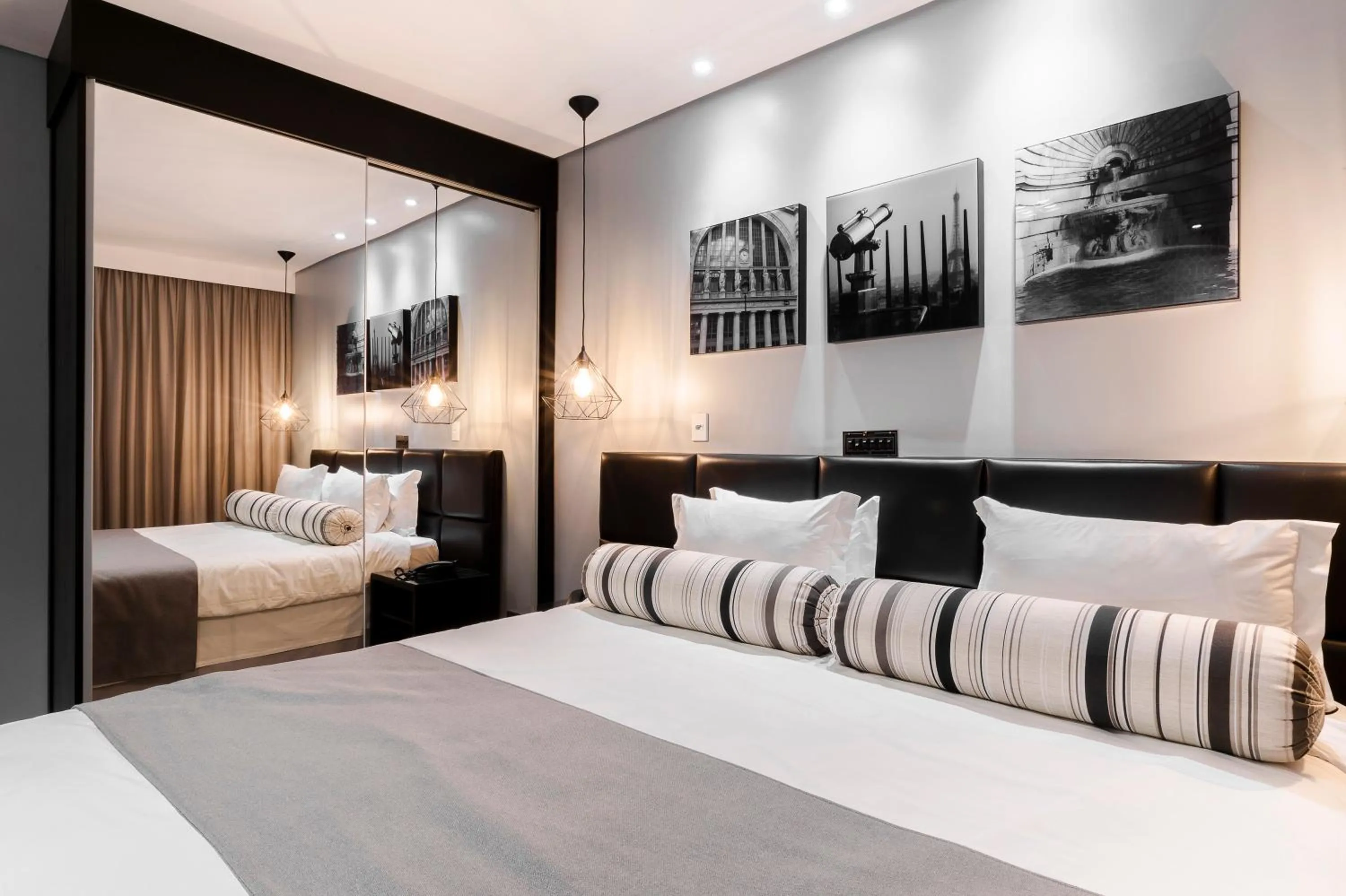 Bed in Araçatuba Plaza Hotel