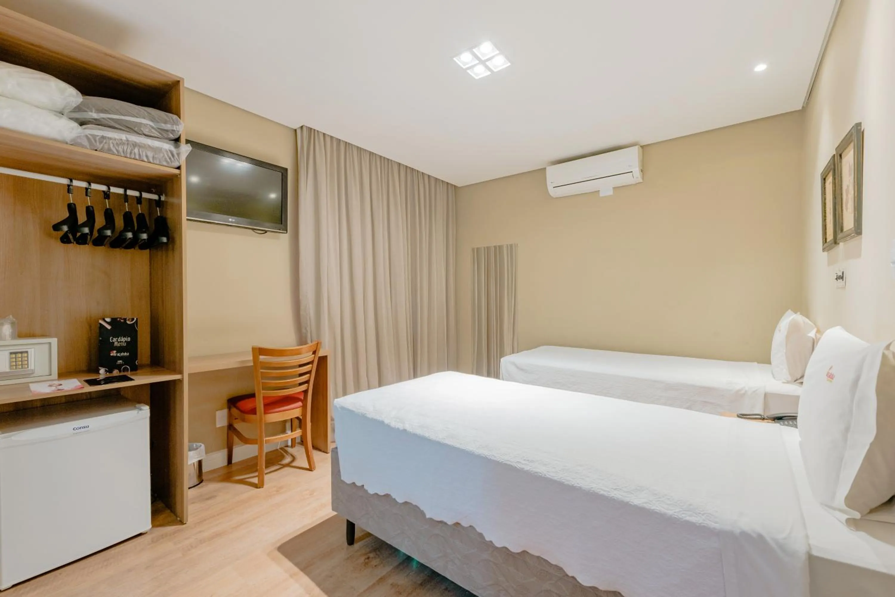 Bedroom, Bed in Araçatuba Plaza Hotel