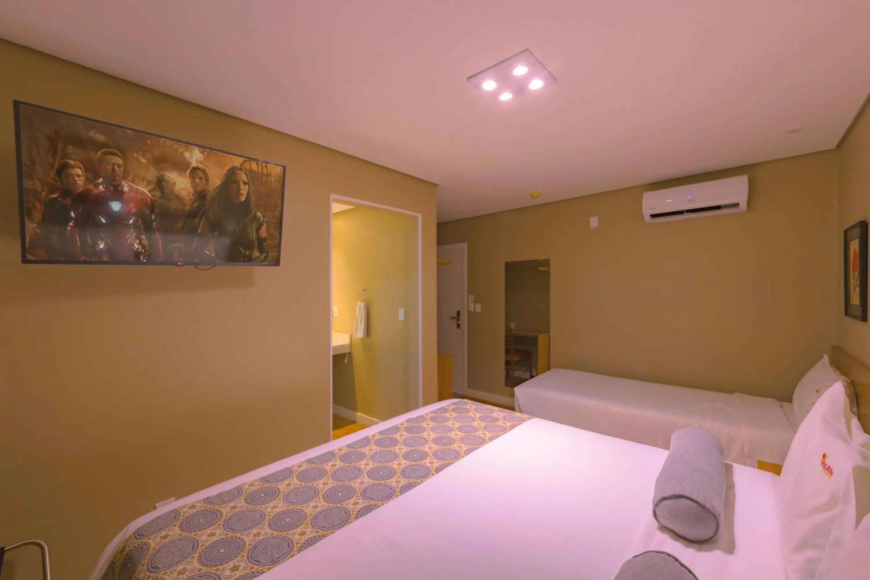 Bed in Araçatuba Plaza Hotel