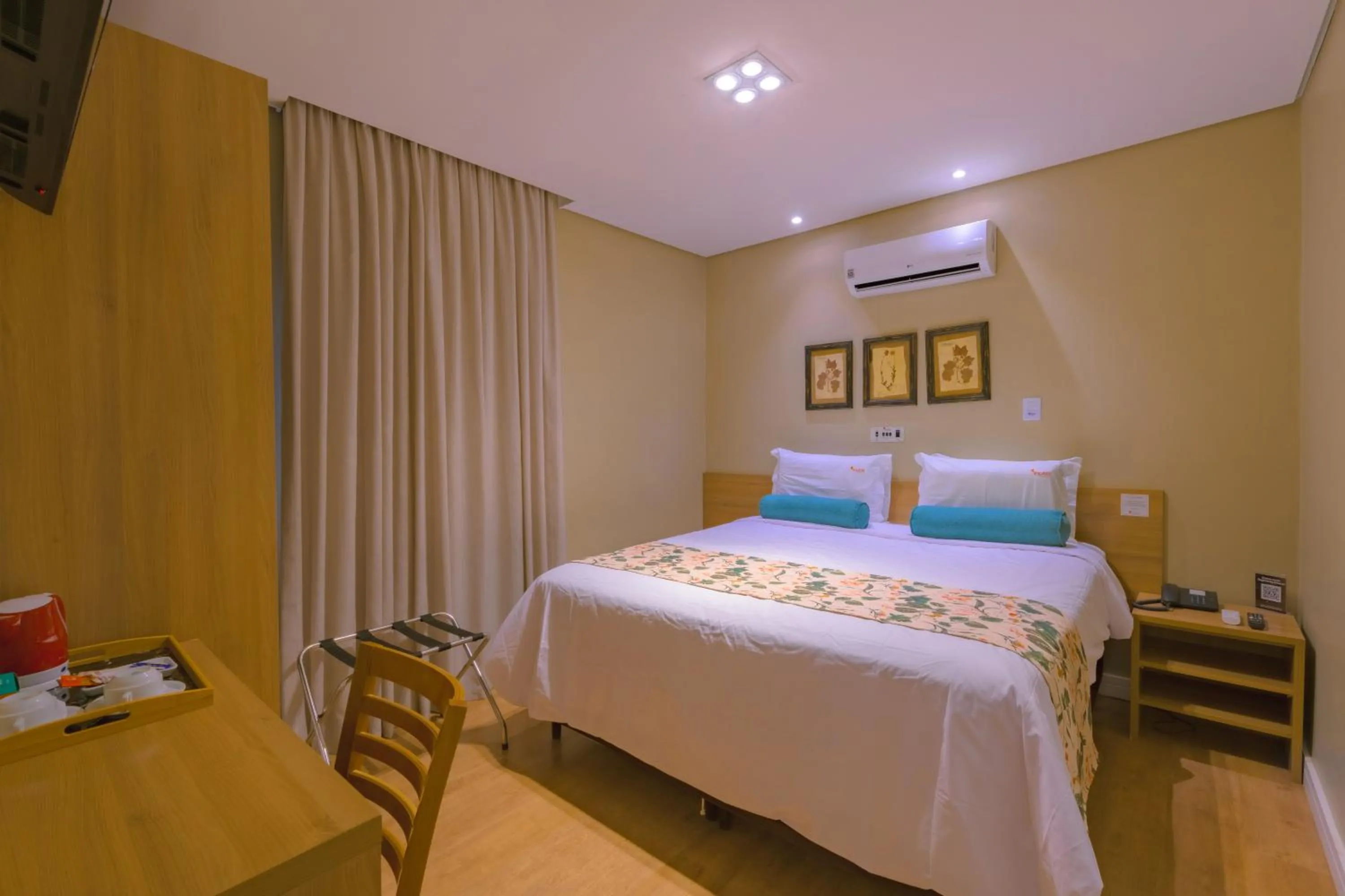 Bed in Araçatuba Plaza Hotel