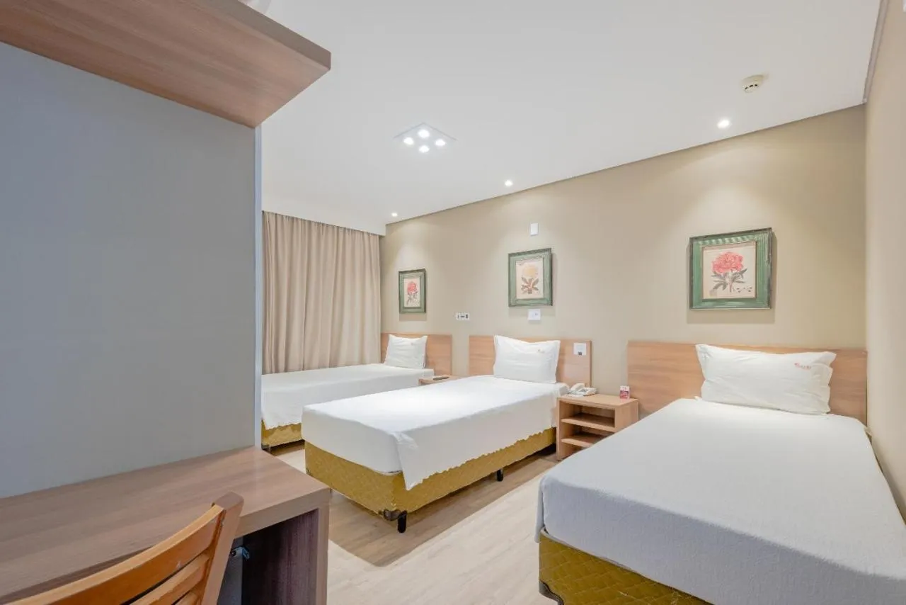 Bedroom, Bed in Araçatuba Plaza Hotel