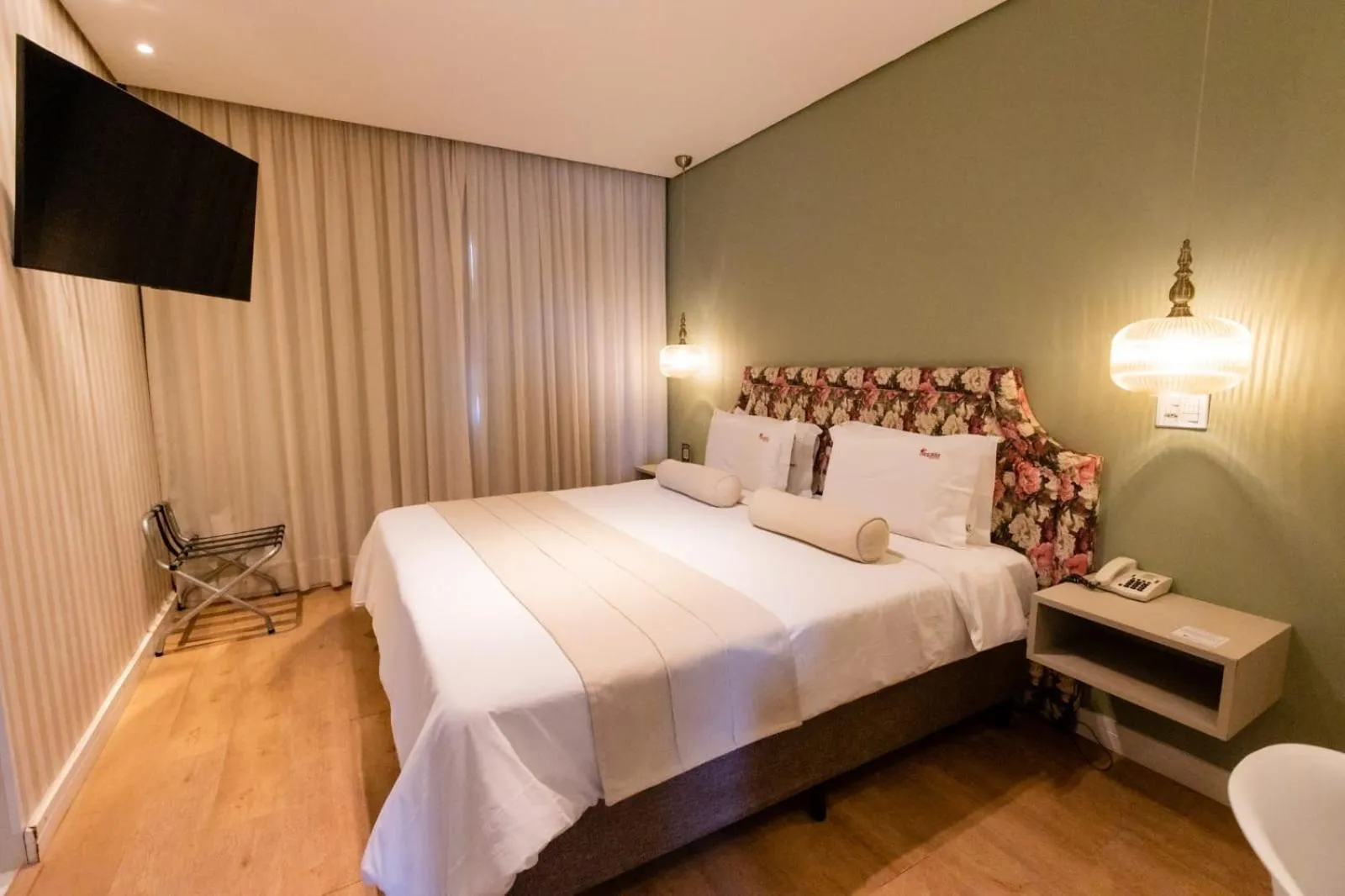 Bed in Araçatuba Plaza Hotel