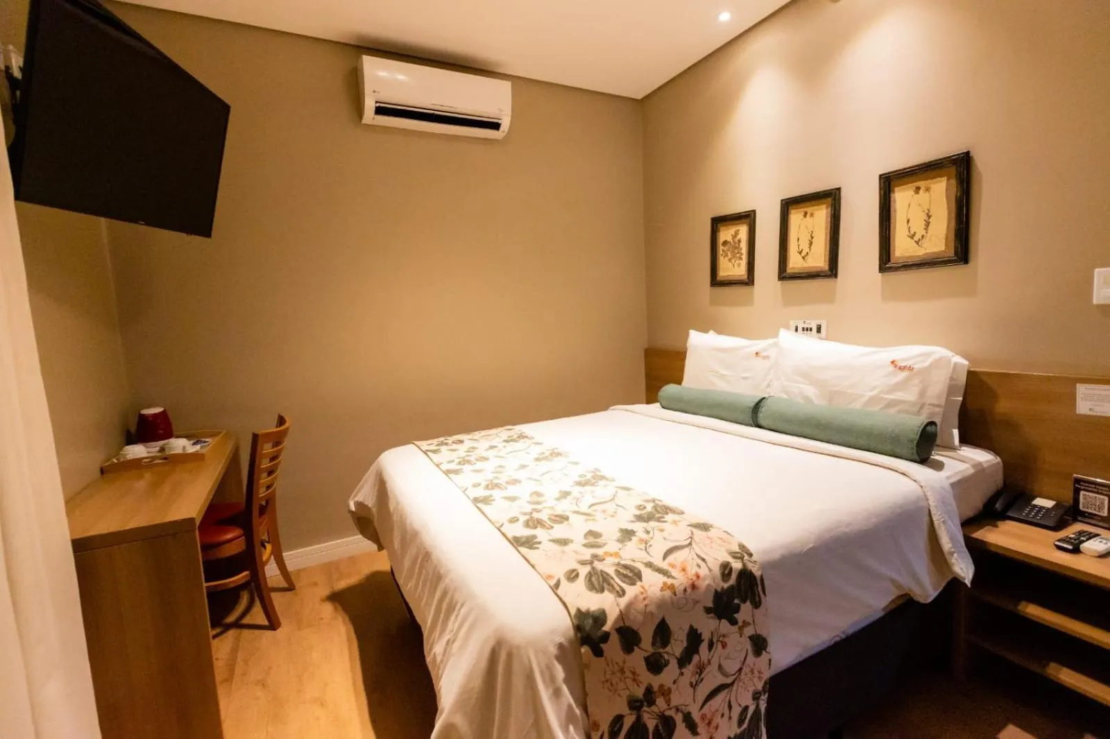 Bed in Araçatuba Plaza Hotel