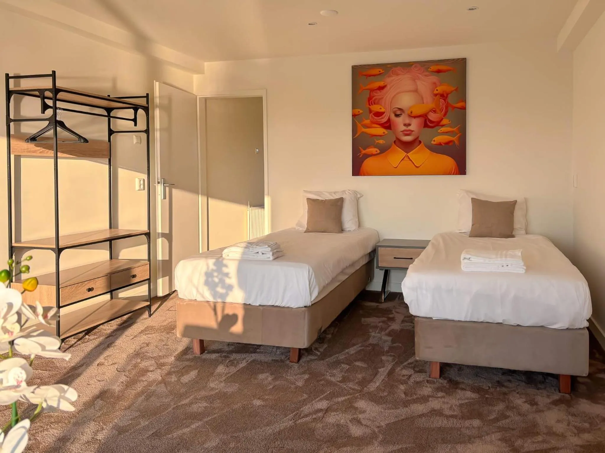 Bed in VISSERSLUST Rooms, Apartments and Houseboats