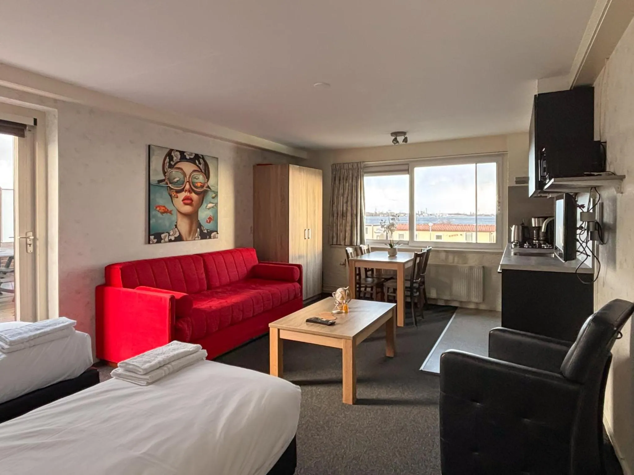 Bed in VISSERSLUST Rooms, Apartments and Houseboats