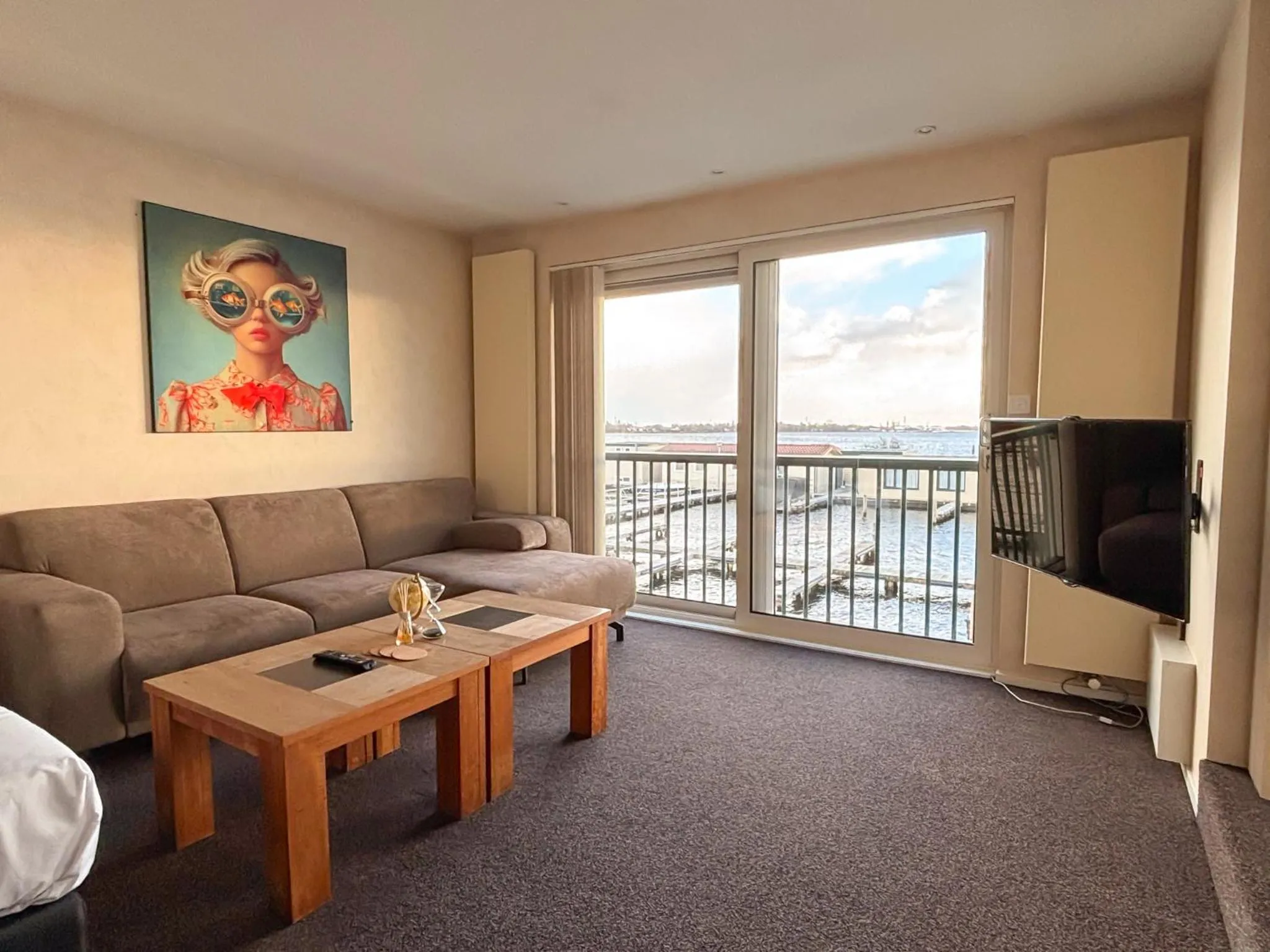 TV and multimedia in VISSERSLUST Rooms, Apartments and Houseboats