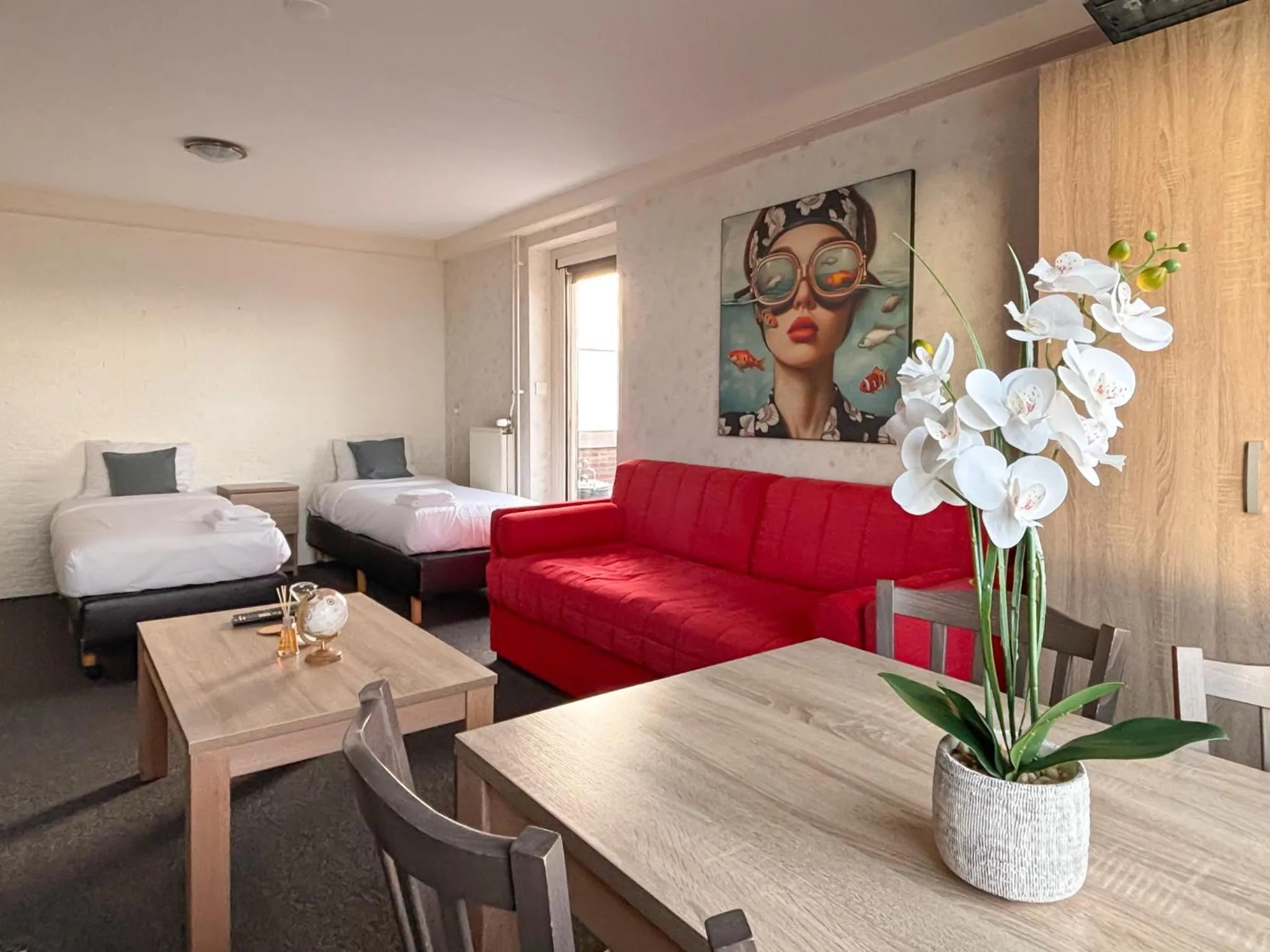 Bed in VISSERSLUST Rooms, Apartments and Houseboats