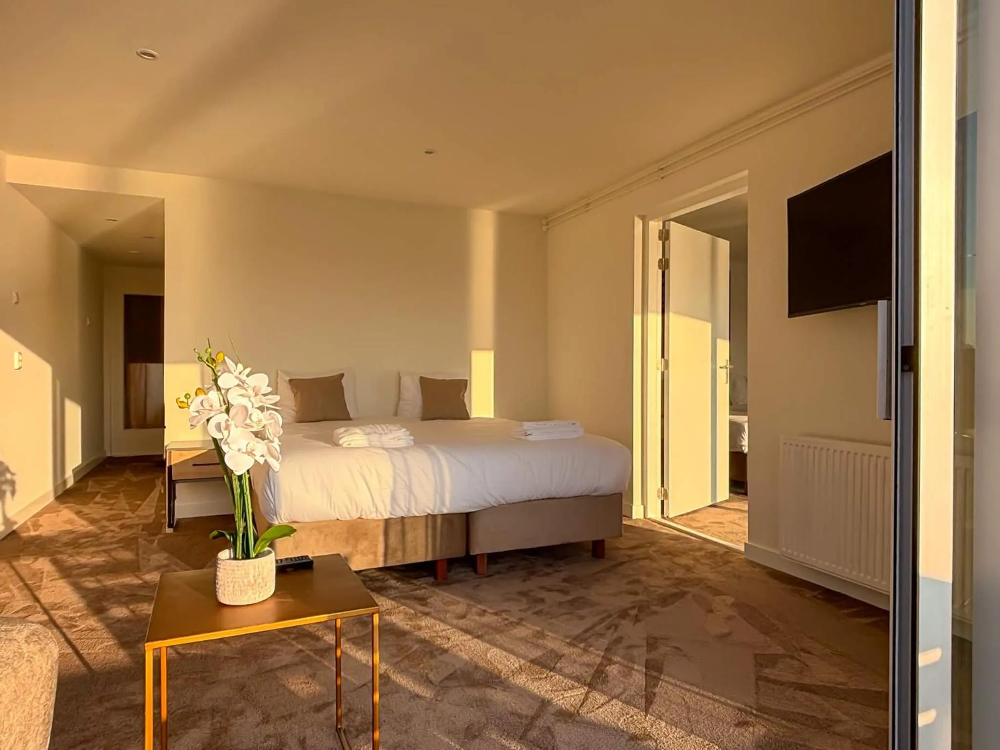 Bed in VISSERSLUST Rooms, Apartments and Houseboats