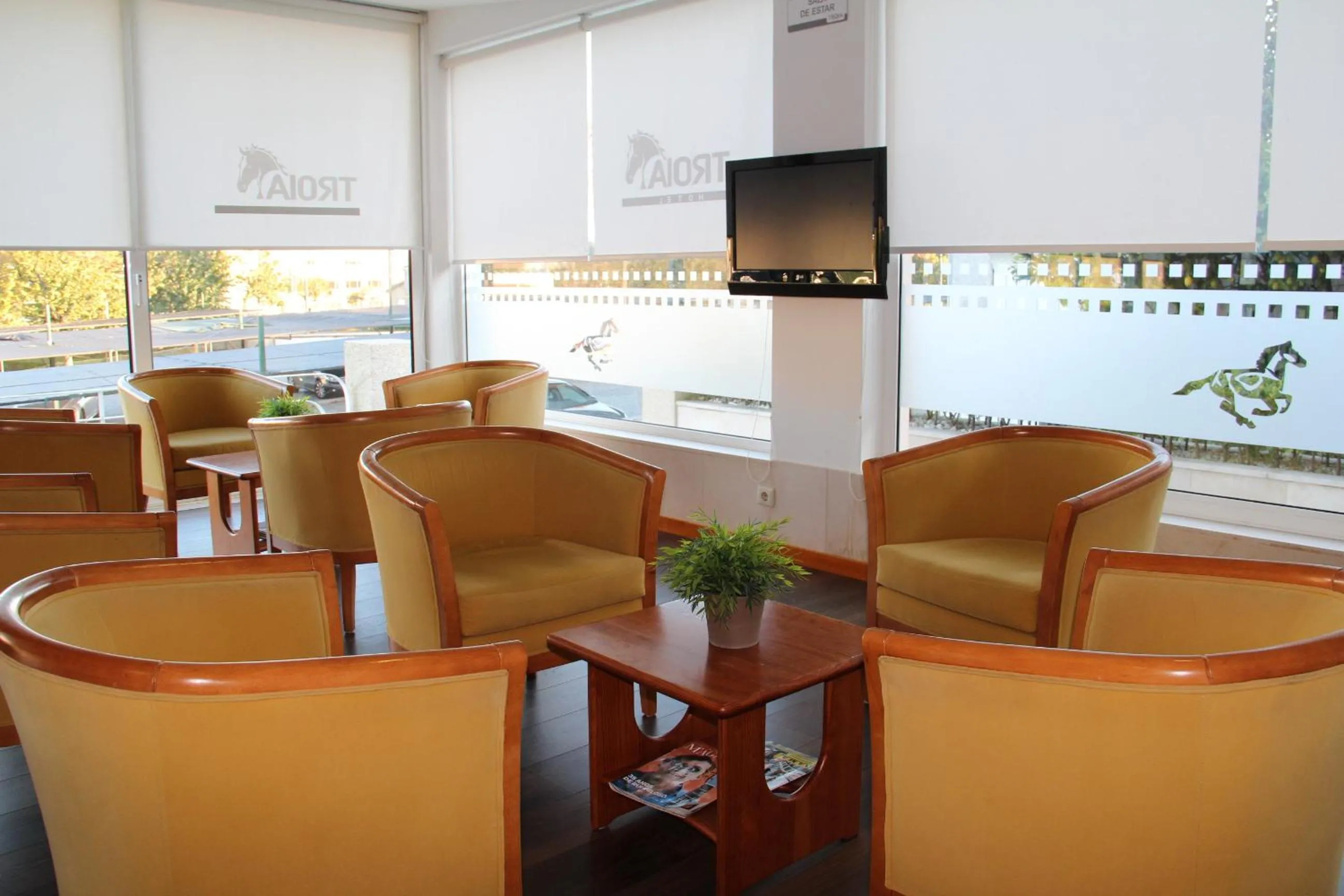 Communal lounge/ TV room in Troia Hotel