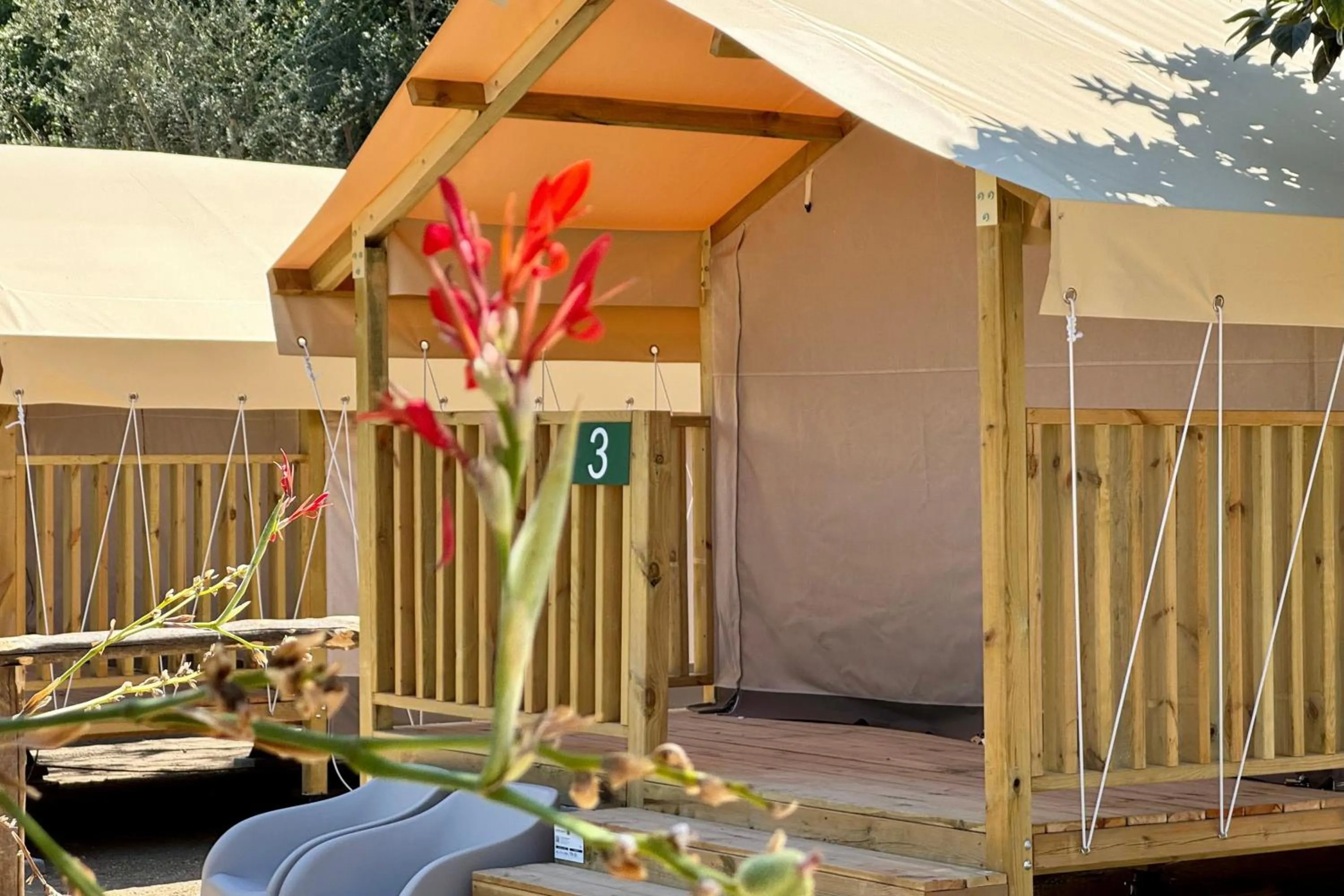 Patio in Hostel & Glamping Santa Fortunata