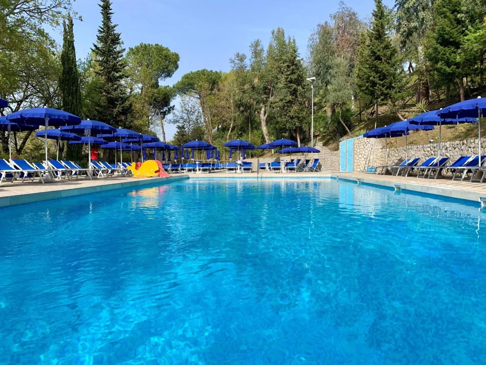 Swimming pool in Hostel & Glamping Santa Fortunata