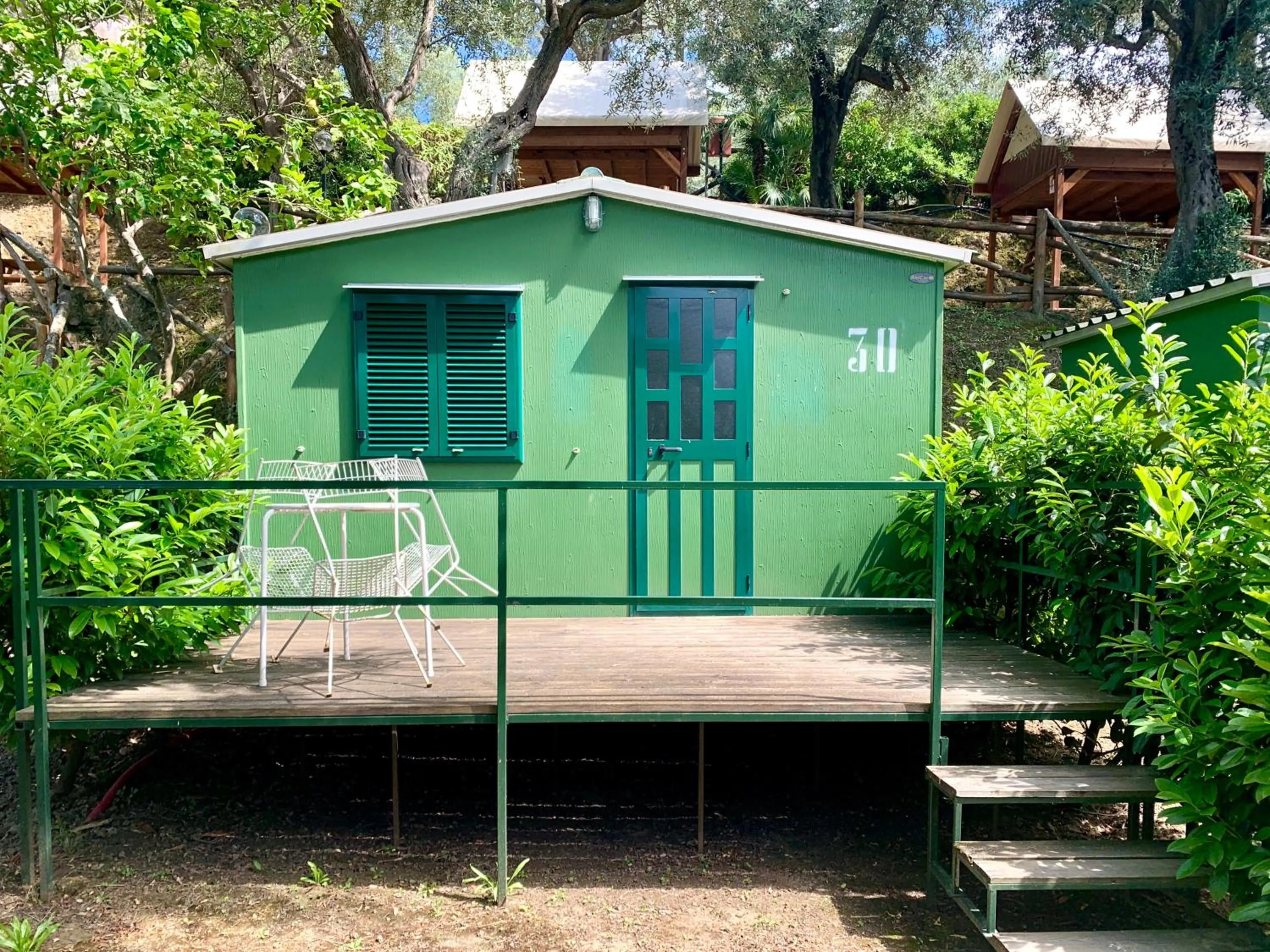 Patio in Hostel & Glamping Santa Fortunata