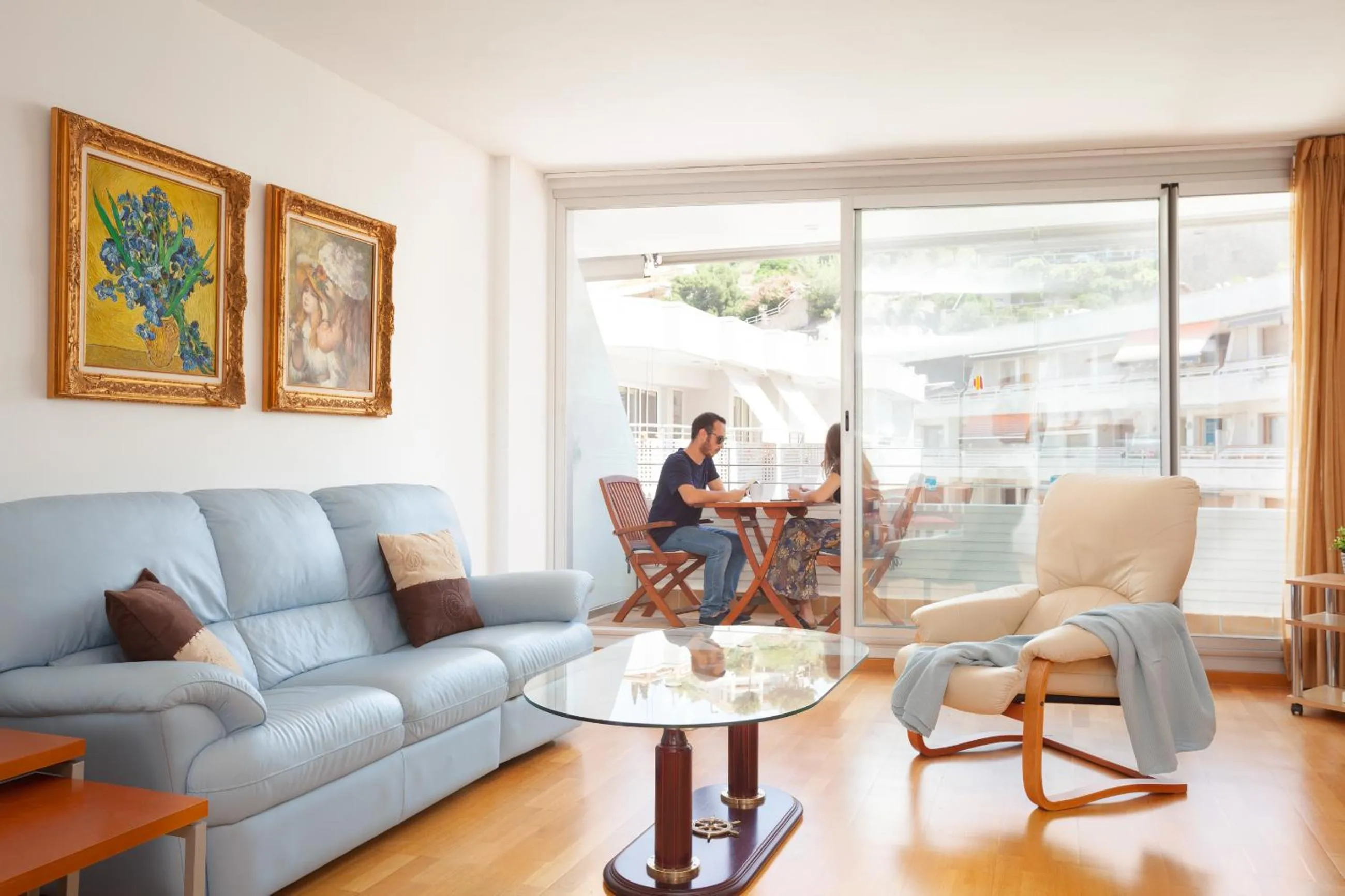 Living room in Lets Holidays Excellent apartment next beach 6