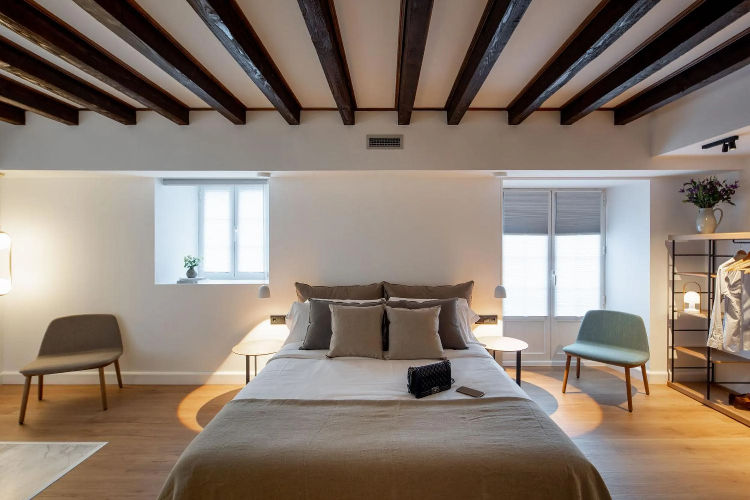 Bed in EtxeAundi Hotel Boutique