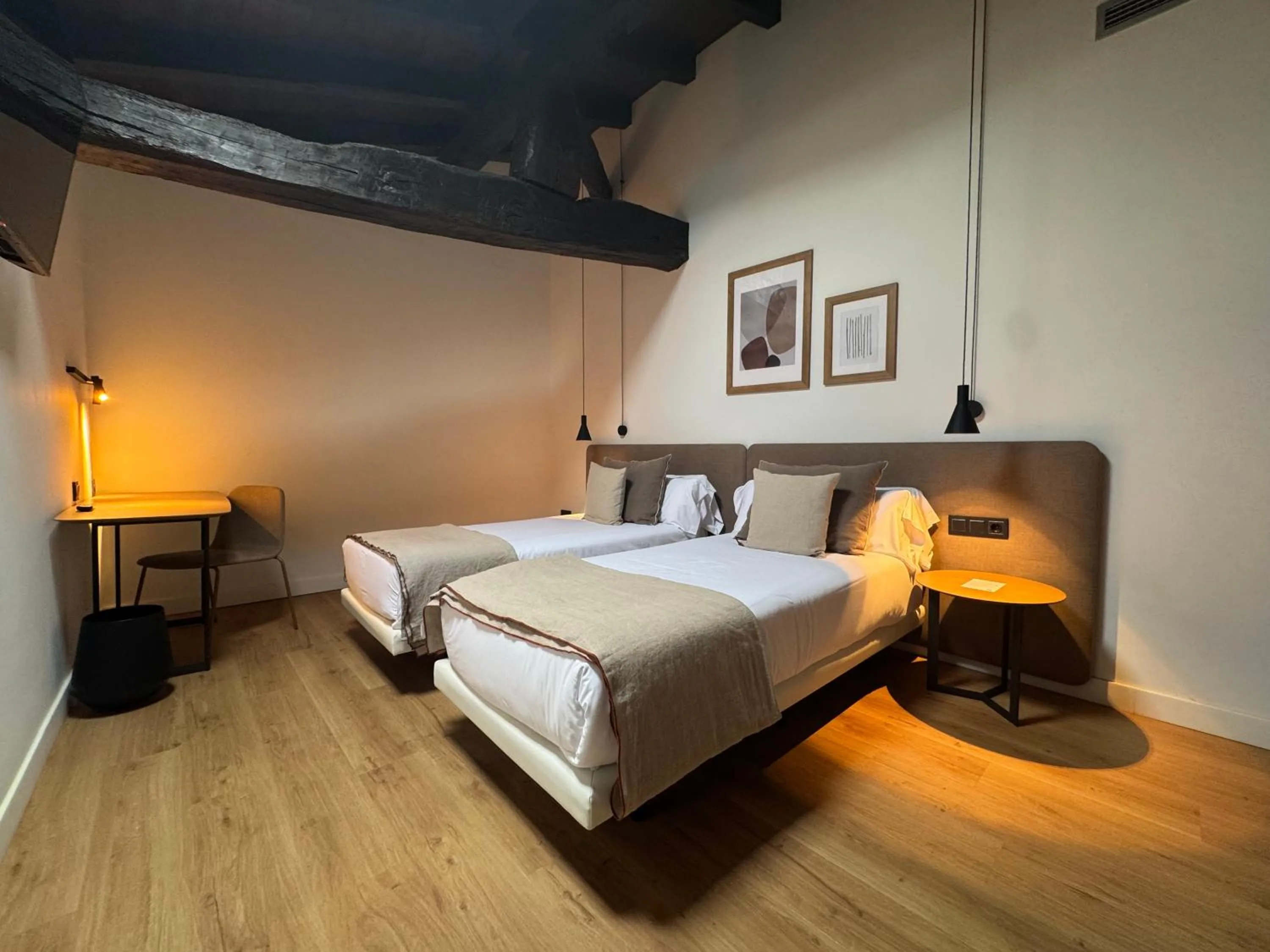 Bed in EtxeAundi Hotel Boutique