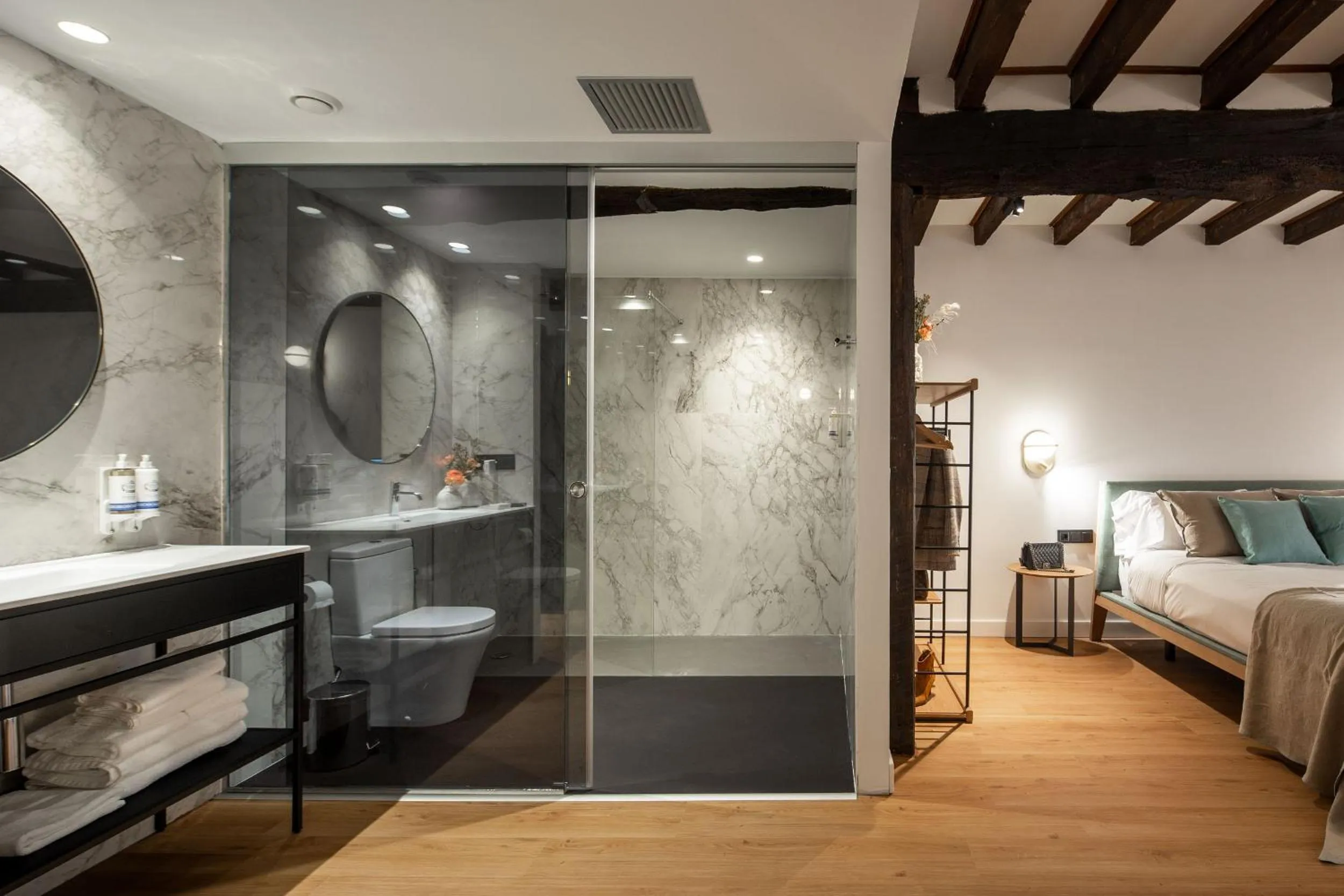 Bed in EtxeAundi Hotel Boutique