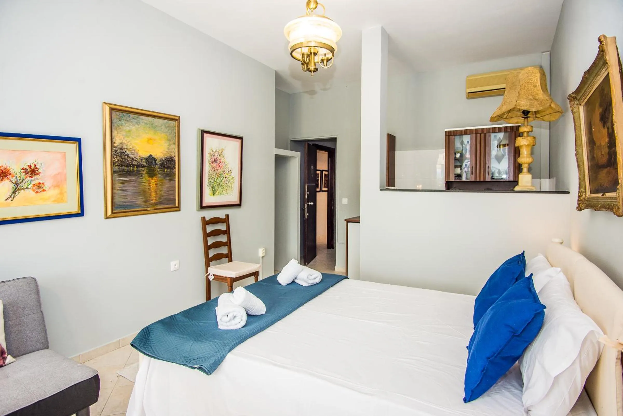 Bed in Xenia Ionis luxury apartments