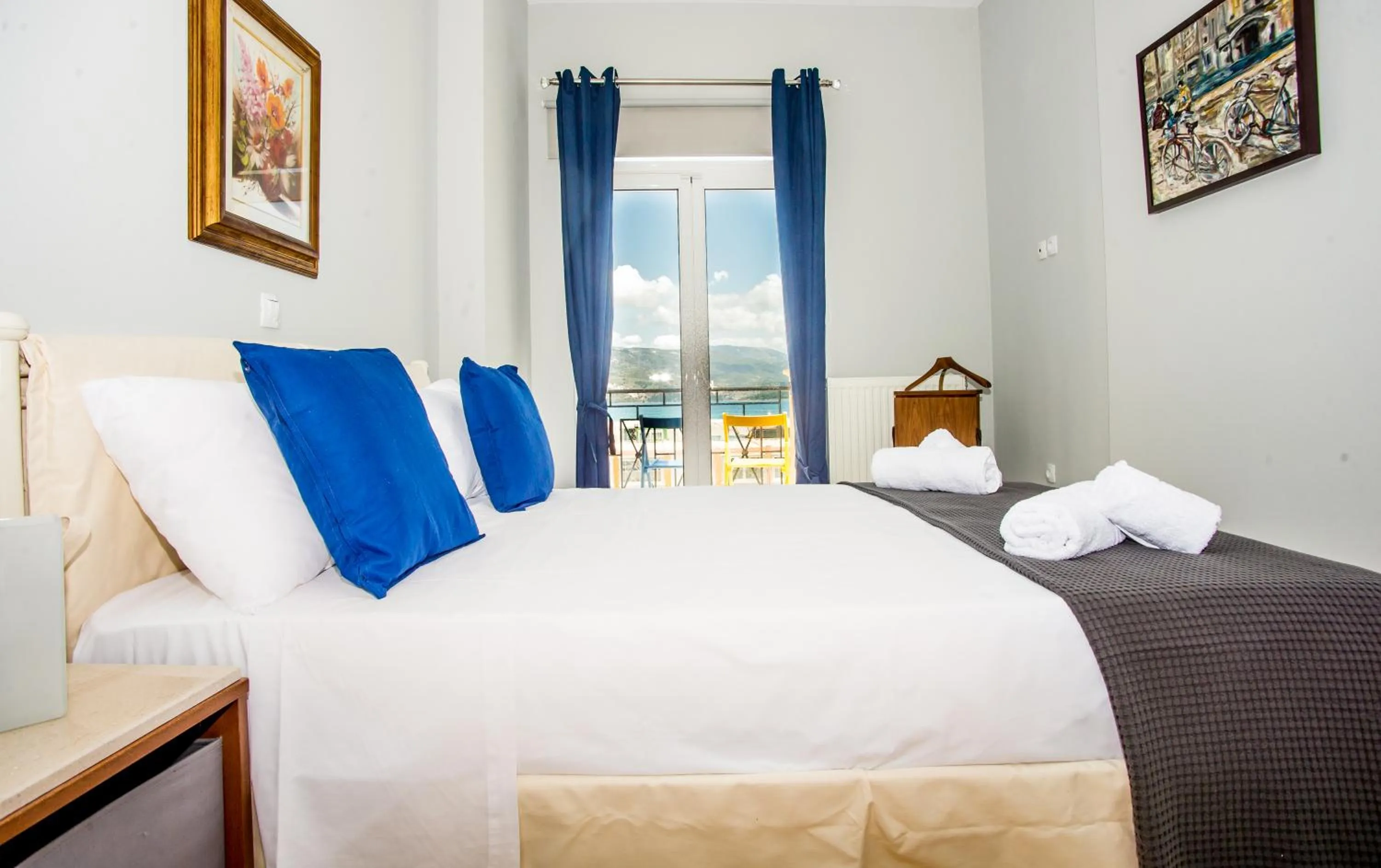 Bed in Xenia Ionis luxury apartments